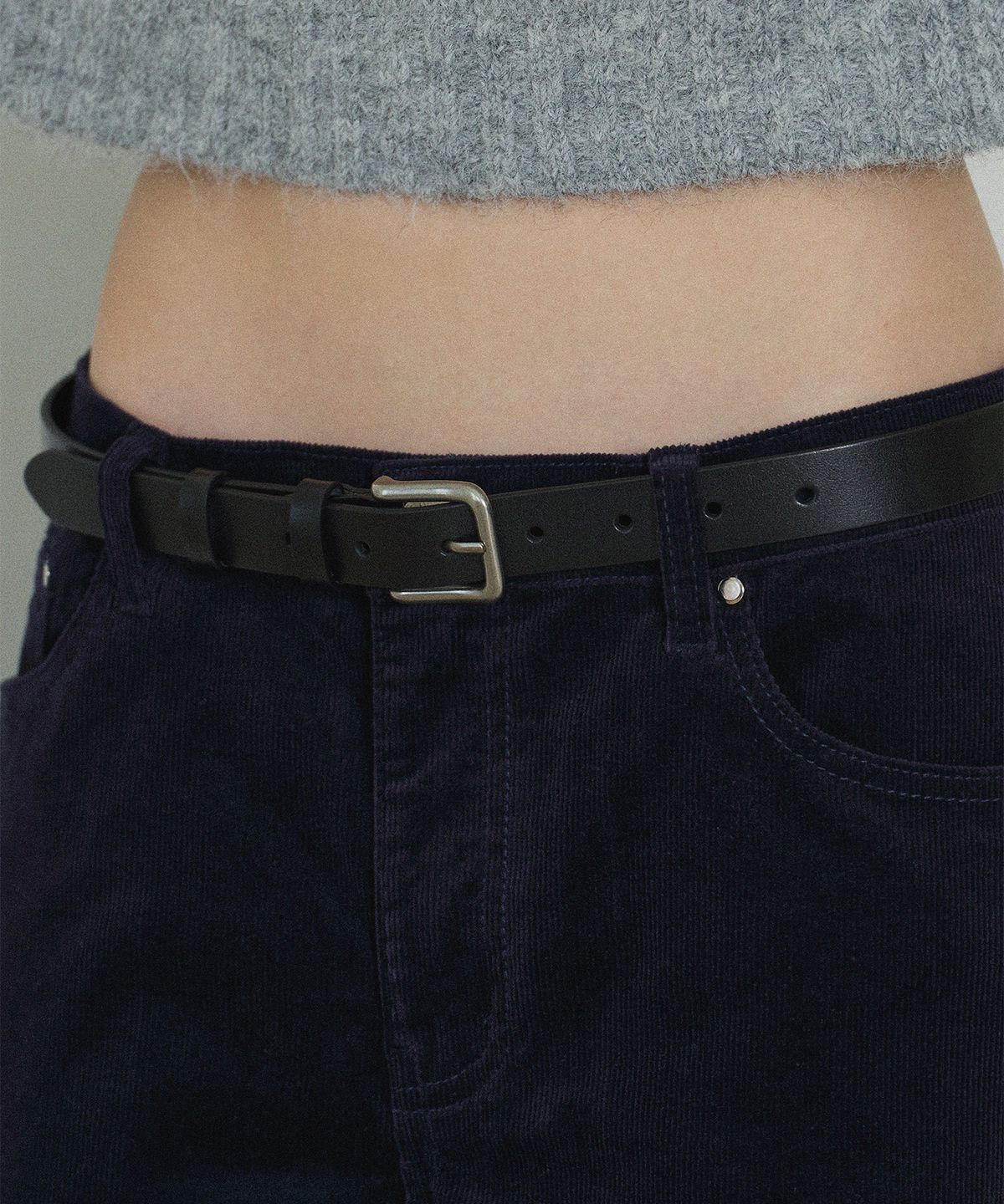하우스 오브 폰드(HOUSE OF POND) Cigarette Span Corduroy Pants_Navy