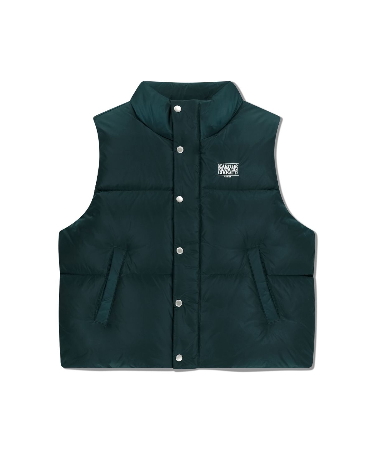 마리떼 프랑소와 저버(MARITHÉ + FRANҪOIS GIRBAUD) CLASSIC LOGO DOWN VEST dark teal