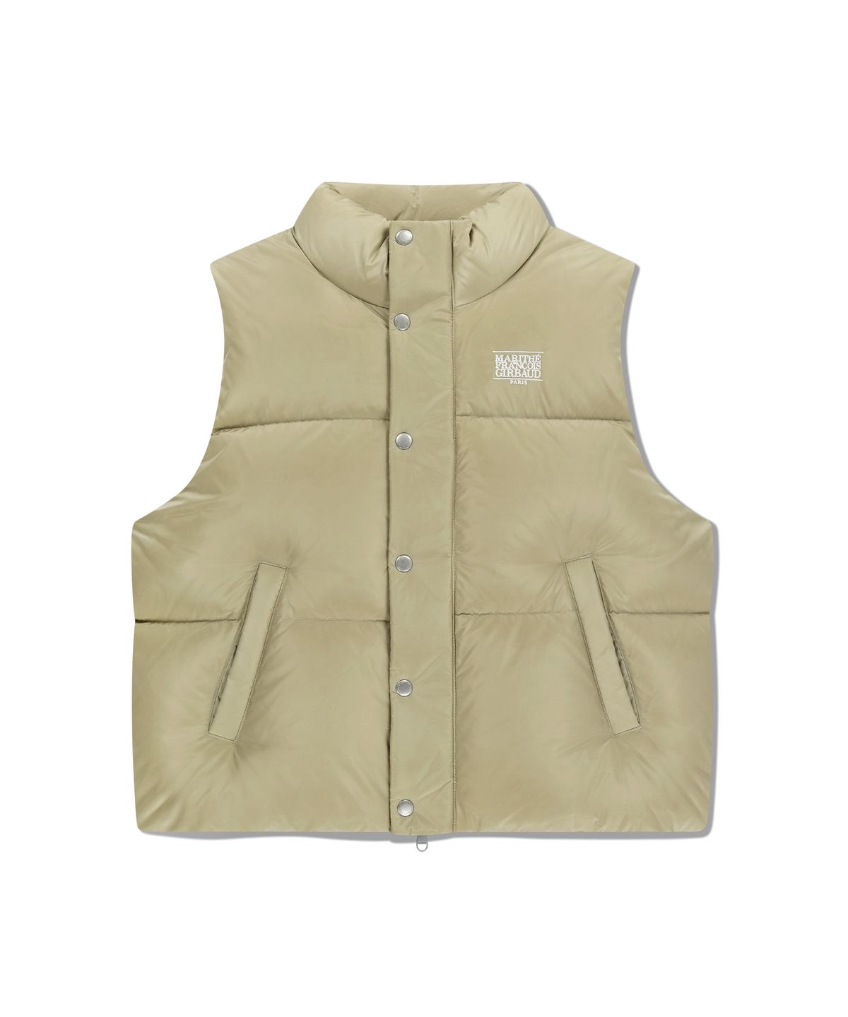 마리떼 프랑소와 저버(MARITHÉ + FRANҪOIS GIRBAUD) CLASSIC LOGO DOWN VEST beige