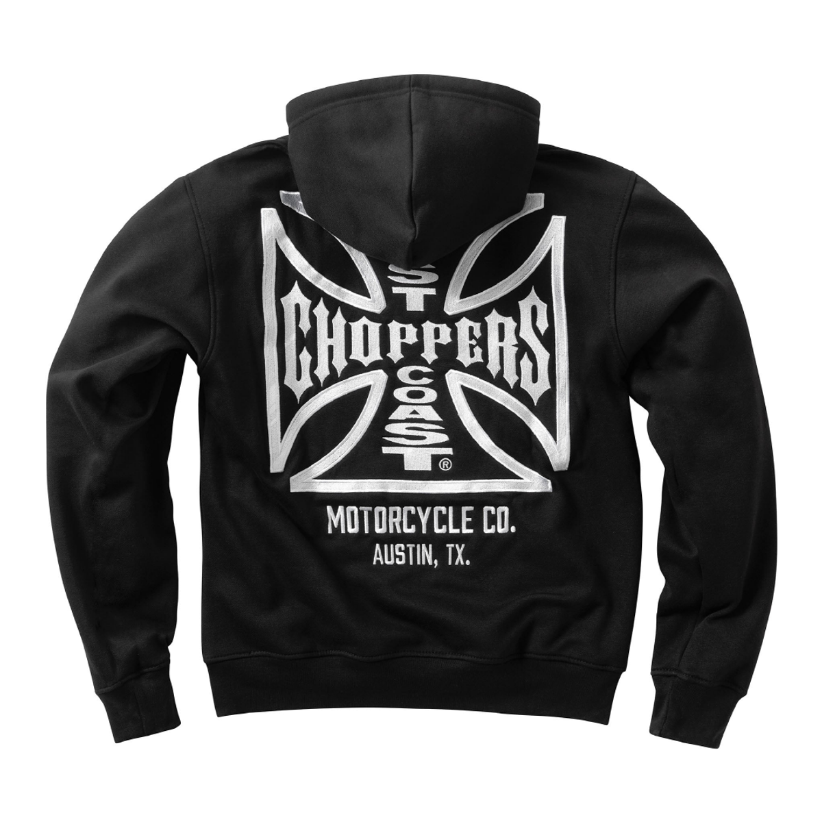 웨스트코스트챠퍼스(WEST COAST CHOPPERS) WCC DOMINATOR EMBROIDERED HOODY - BLACK