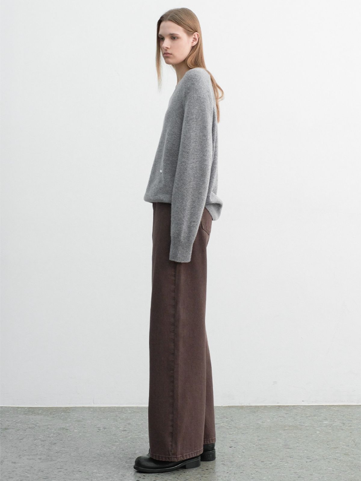 아틀리에 나인(ATELIER NAIN) WARM WIDE COLOR DENIM PANTS(PT-5723)