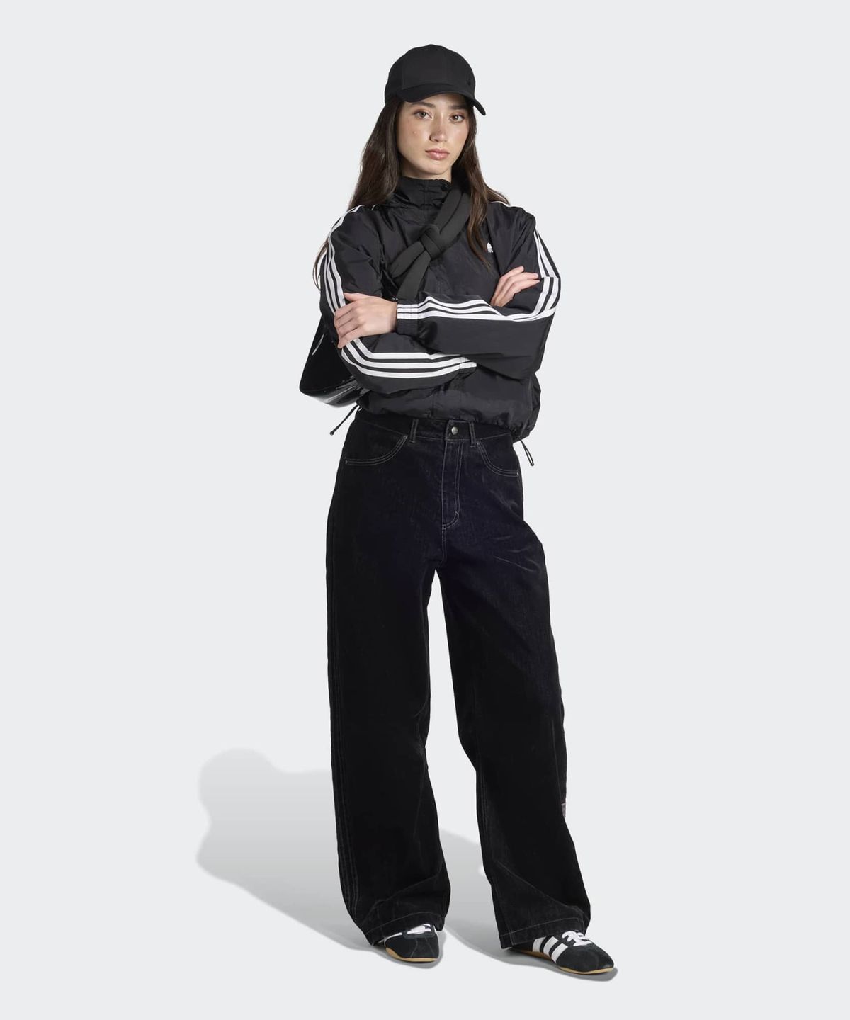 아디다스(ADIDAS) 아디브레이크 브러시드 트윌 팬츠 - 블랙 / JW7294