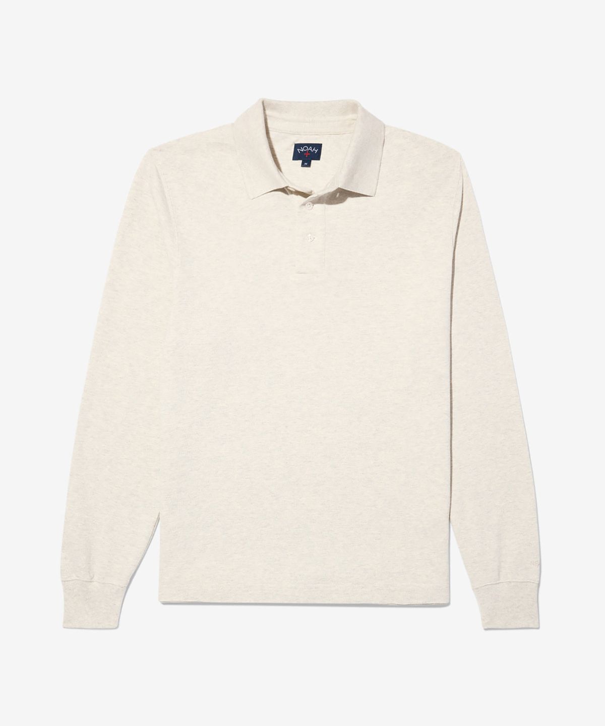 노아(NOAH) (U) 롱 슬리브 피케 폴로 라이트 헤더 LONG SLEEVE PIQUE POLO LIGHT HEATHER
