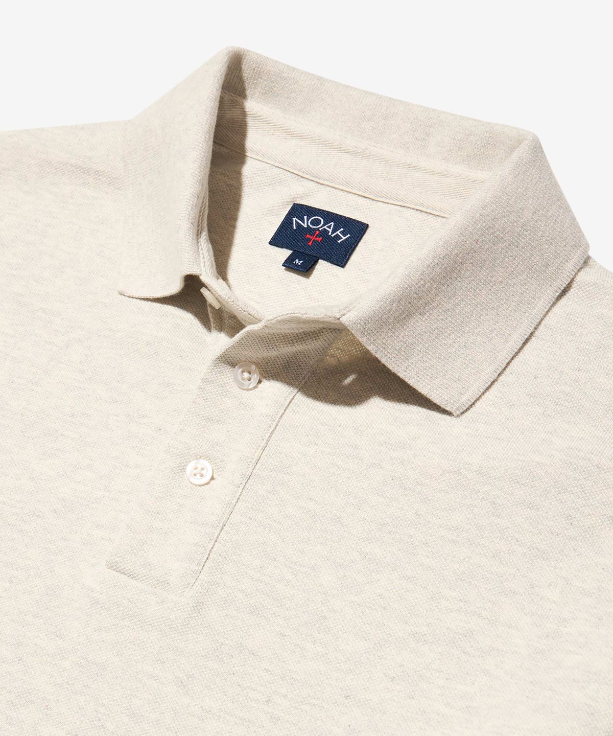 노아(NOAH) (U) 롱 슬리브 피케 폴로 라이트 헤더 LONG SLEEVE PIQUE POLO LIGHT HEATHER