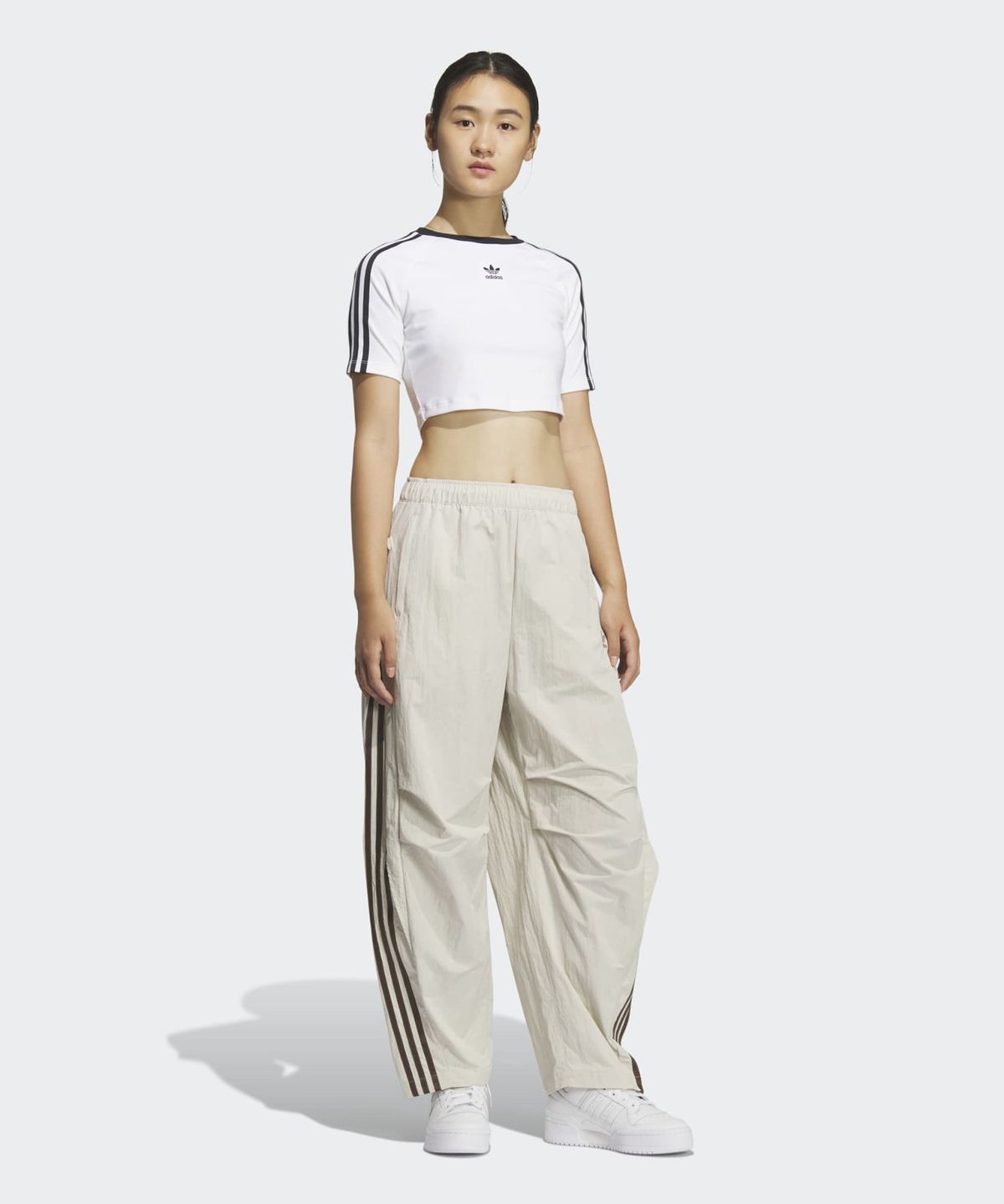 아디다스(ADIDAS) 커브드 팬츠 - 라이트베이지 / KS3325