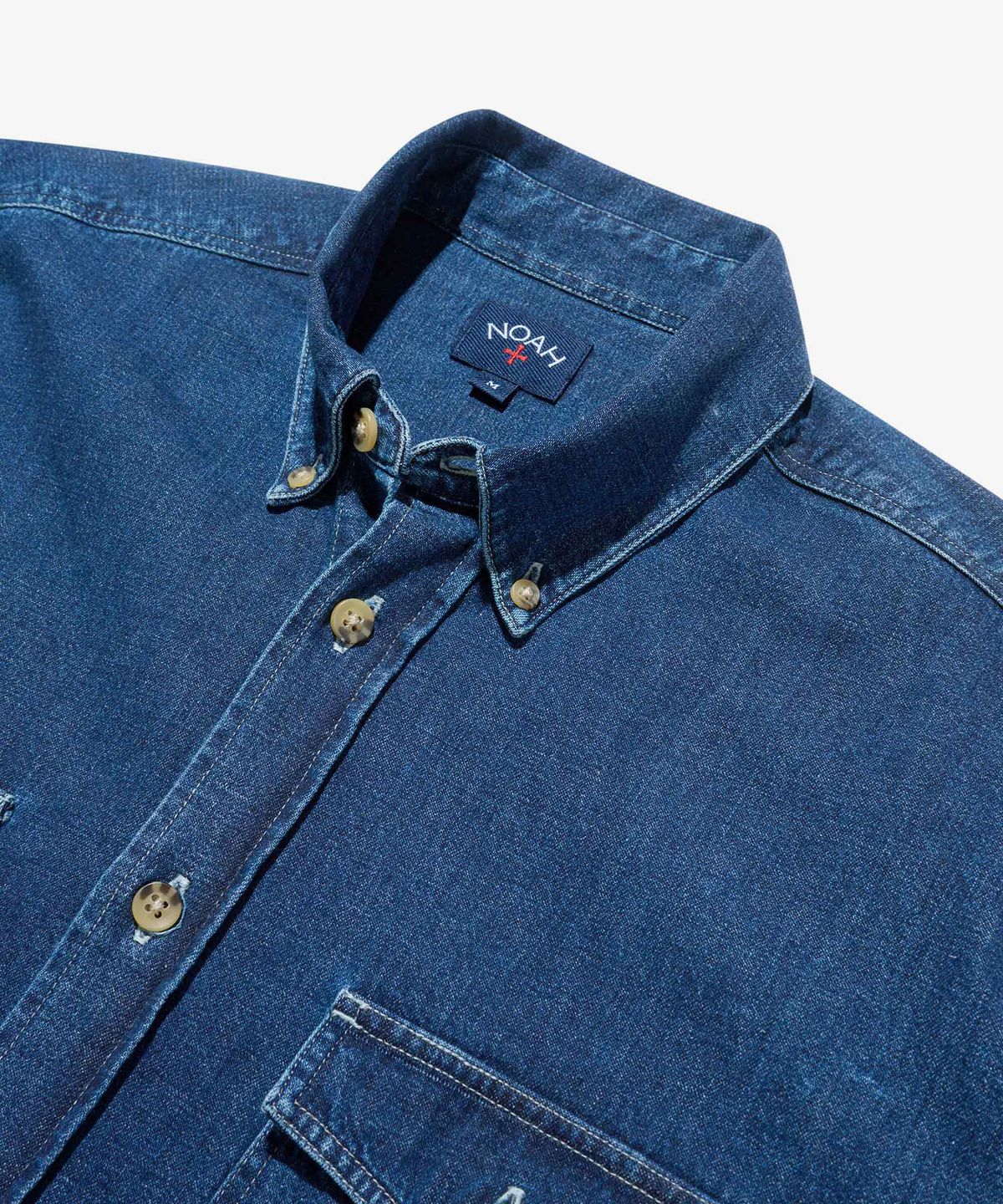 노아(NOAH) (U) 데님 셔츠 라이트 워시 DENIM SHIRT LIGHT WASH