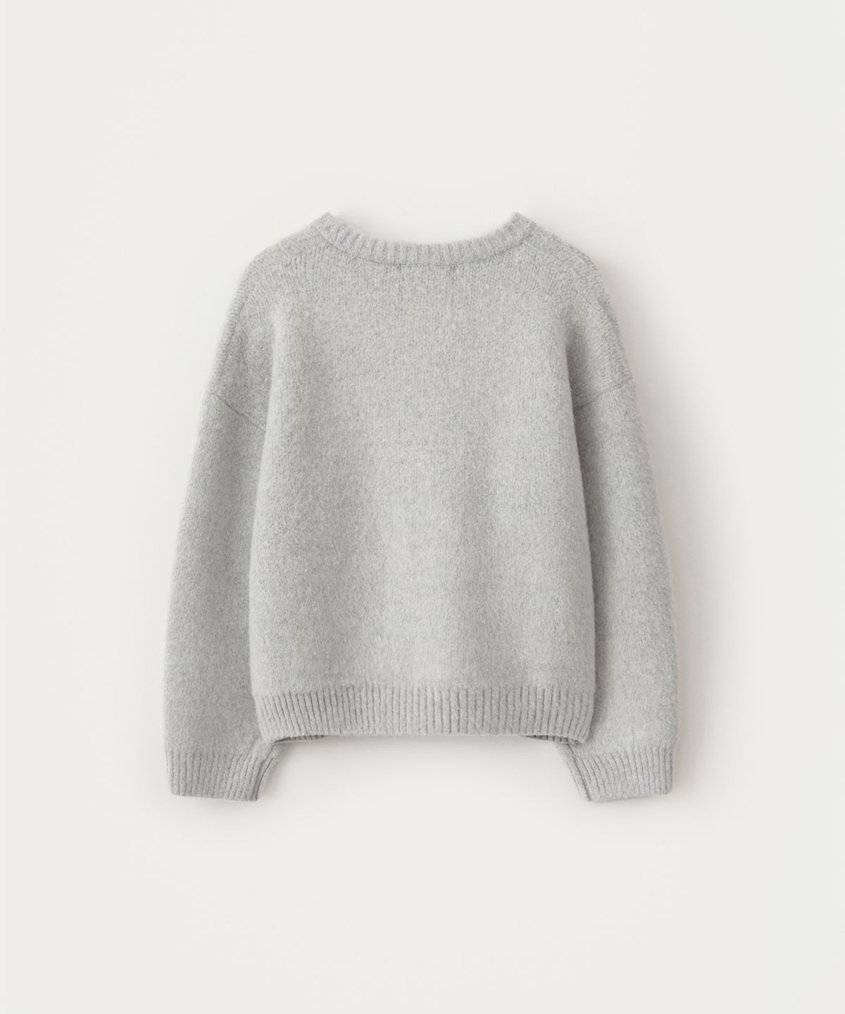 썸웨어버터(SOMEWHEREBUTTER) Puppy Wool Knit - Light Grey