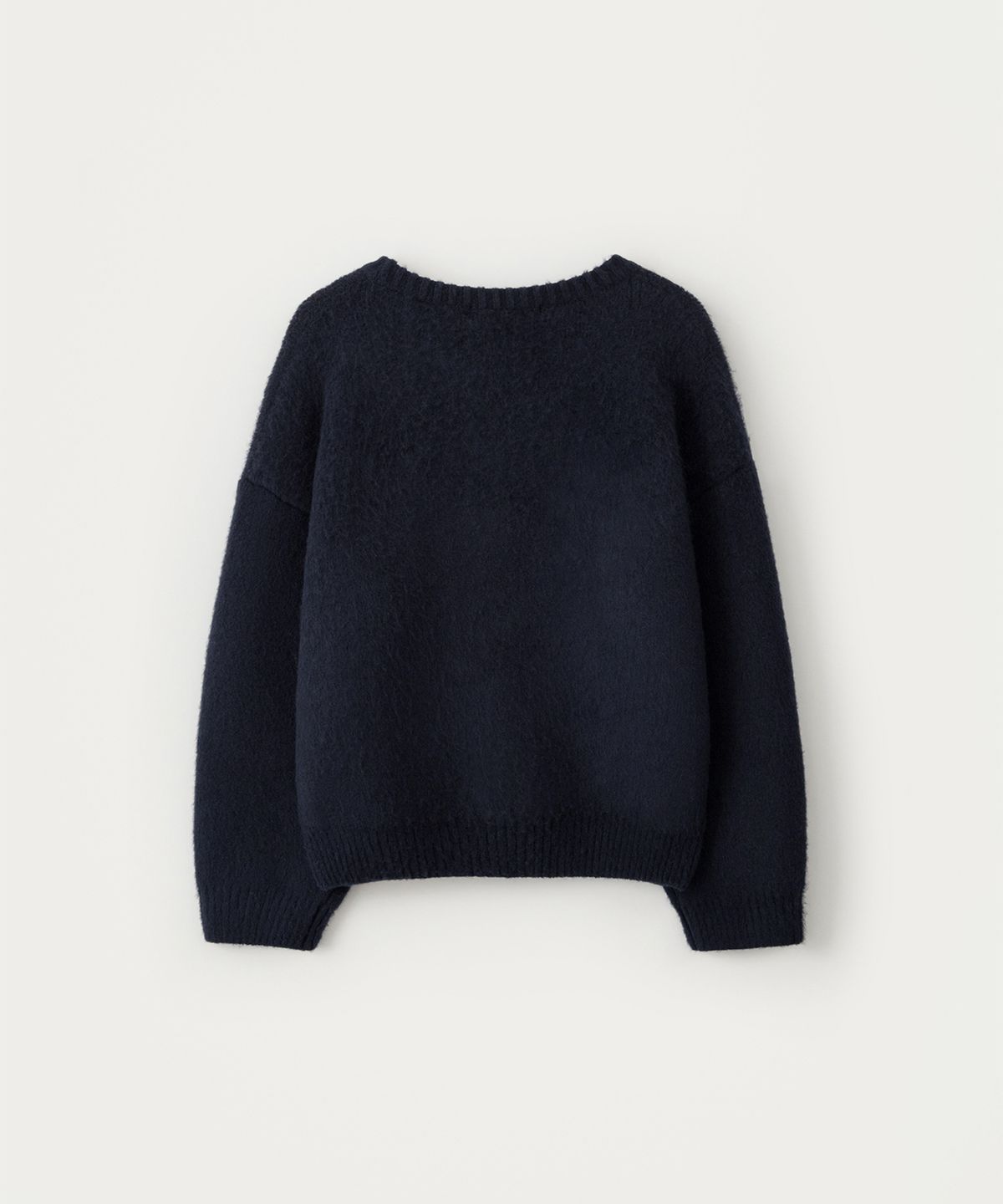 썸웨어버터(SOMEWHEREBUTTER) Puppy Wool Knit - Navy