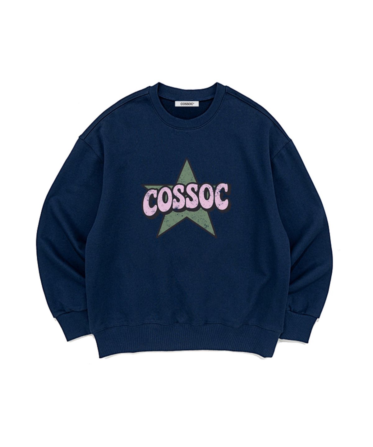 코소(COSO) 컬러풀 스타 코소 스웻 맨투맨(LIGHT GREY)