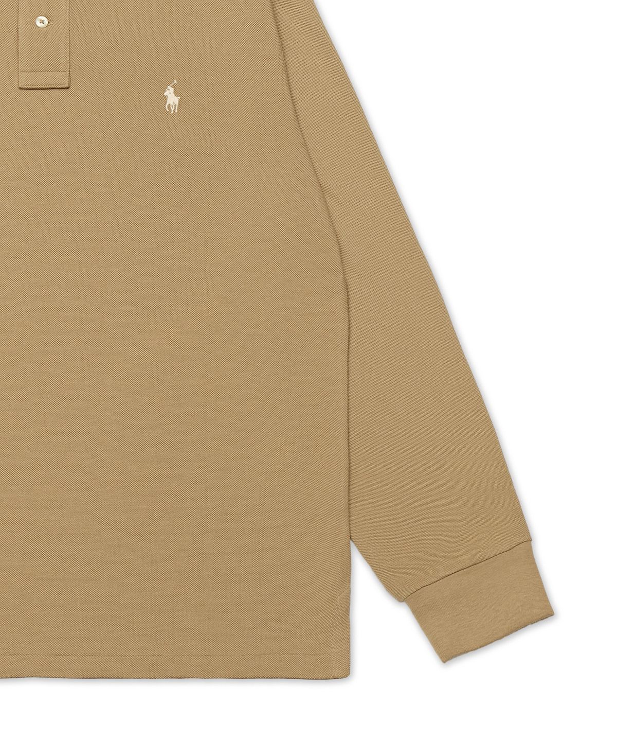 폴로 랄프 로렌(POLO RALPH LAUREN) 커스텀 슬림핏 메시 폴로 셔츠-미디움 베이지
