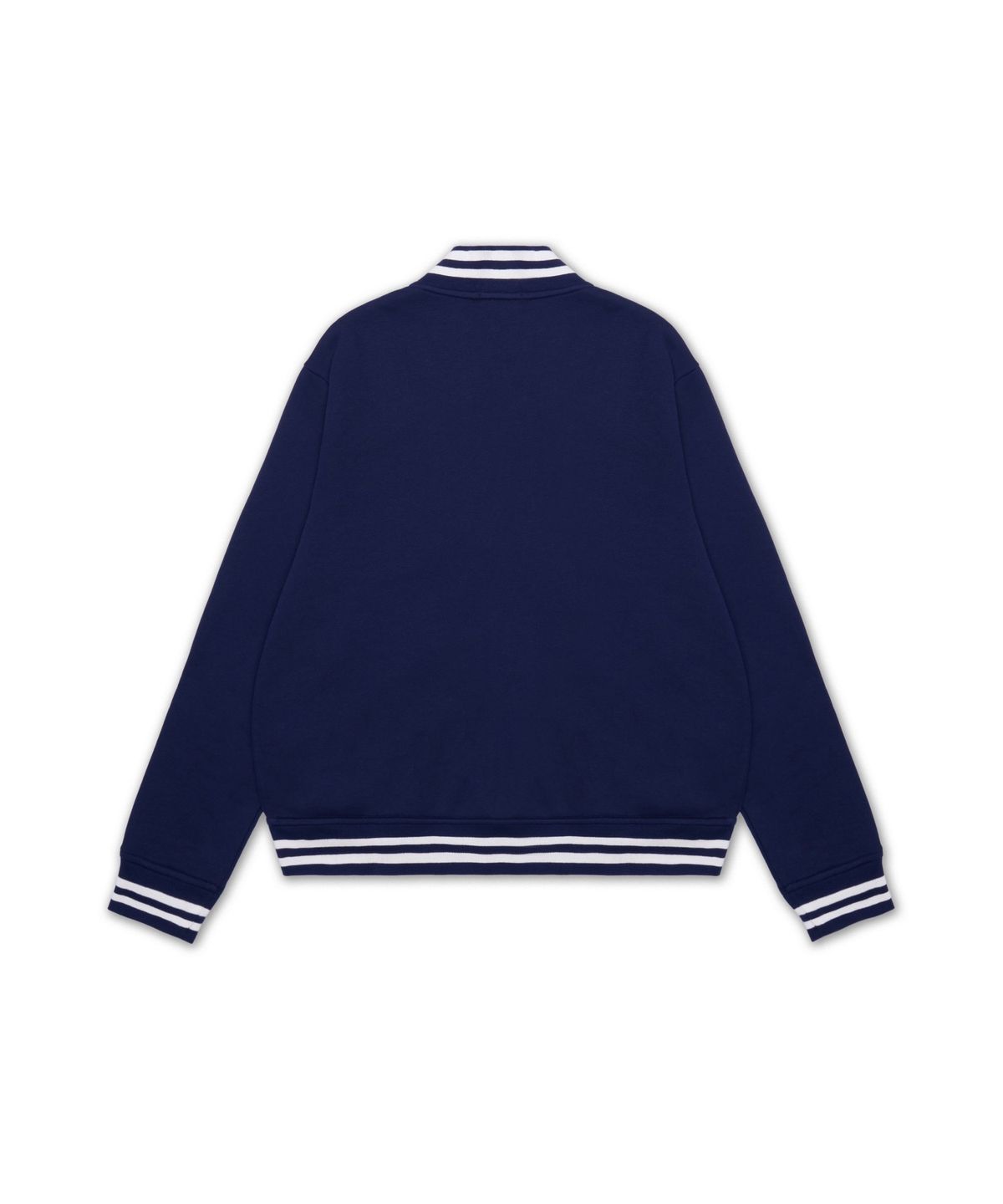 폴로 랄프 로렌(POLO RALPH LAUREN) 로고 플리스 베이스볼 재킷-네이비