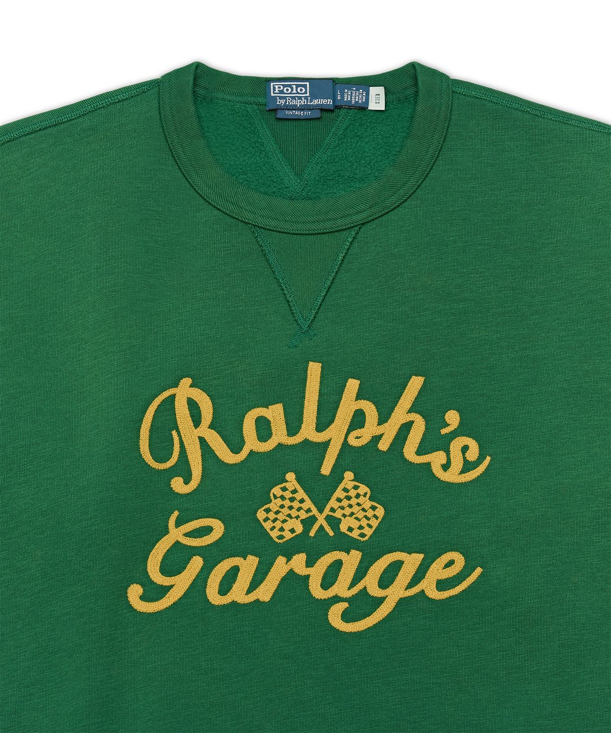 폴로 랄프 로렌(POLO RALPH LAUREN) 빈티지 핏 랄프스 개러지 스웨트셔츠-그린