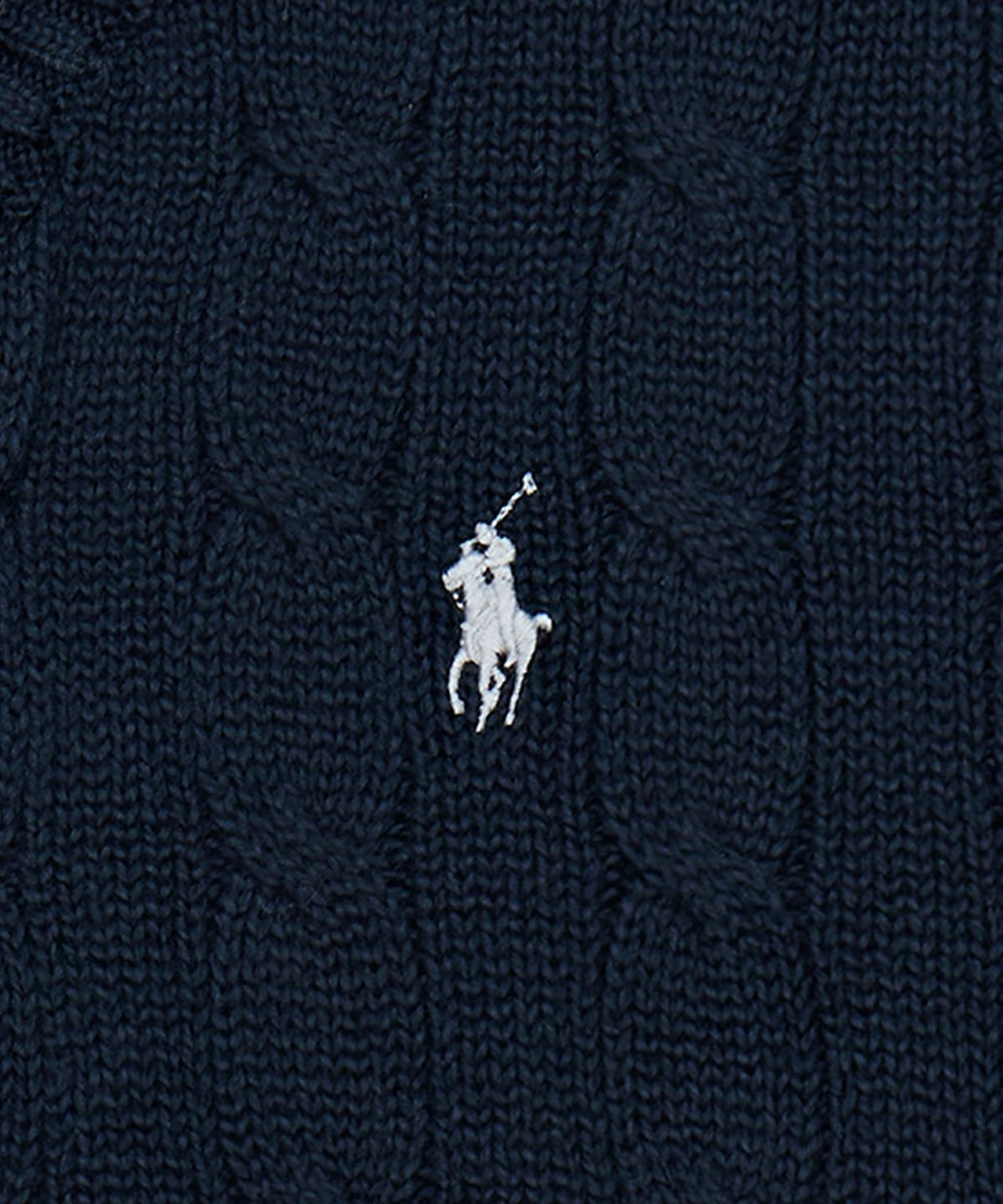 폴로 랄프 로렌(POLO RALPH LAUREN) 케이블 니트 코튼 스웨터 베스트-멀티 컬러