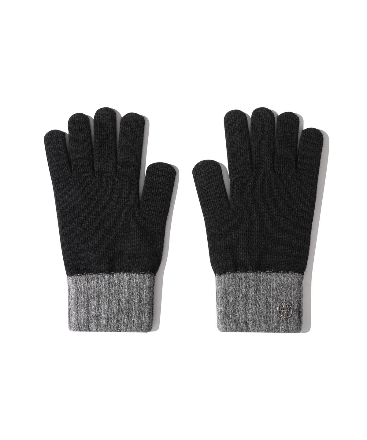 마리떼 프랑소와 저버(MARITHÉ + FRANҪOIS GIRBAUD) CIRCLE LOGO TWOTONE GLOVE black