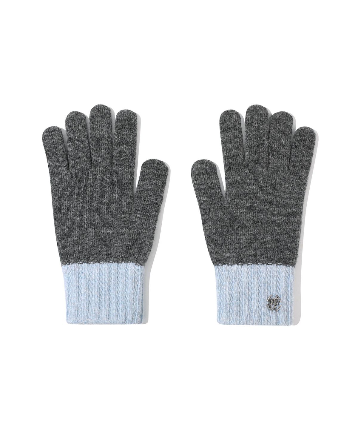 마리떼 프랑소와 저버(MARITHÉ + FRANҪOIS GIRBAUD) CIRCLE LOGO TWOTONE GLOVE charcoal