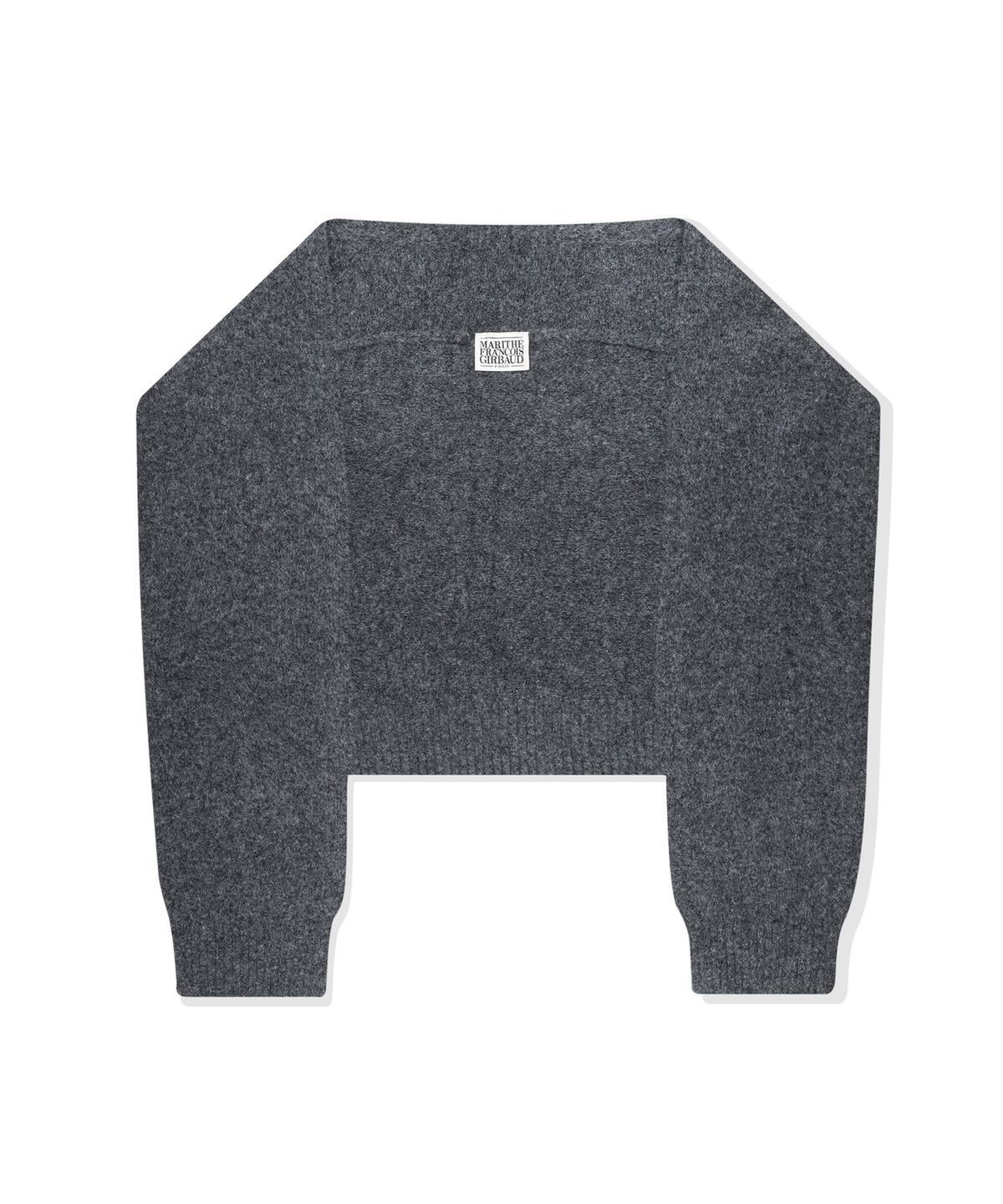 마리떼 프랑소와 저버(MARITHÉ + FRANҪOIS GIRBAUD) CIRCLE LOGO SHAWL MUFFLER charcoal