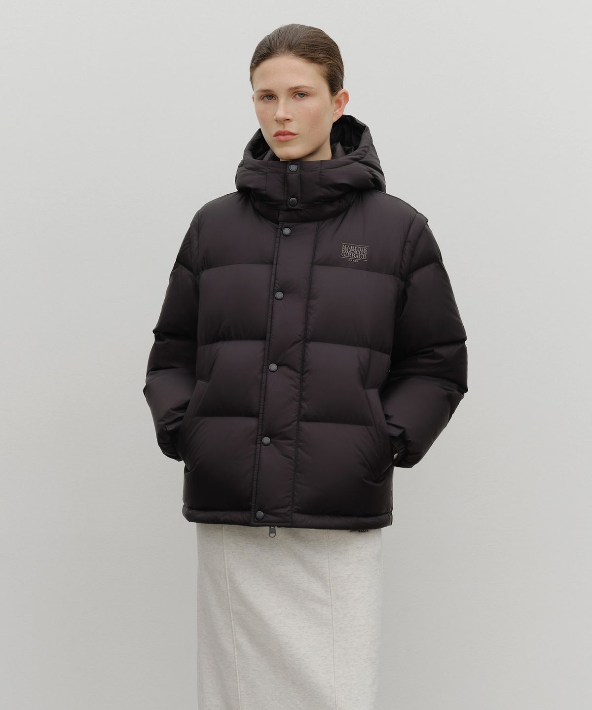 마리떼 프랑소와 저버(MARITHÉ + FRANҪOIS GIRBAUD) DETATCHABLE DOWN JACKET black