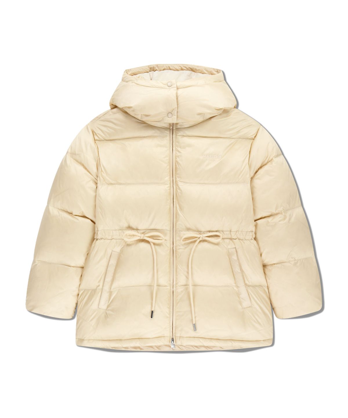 마리떼 프랑소와 저버(MARITHÉ + FRANҪOIS GIRBAUD) W WAIST STRING MID DOWN JACKET light beige