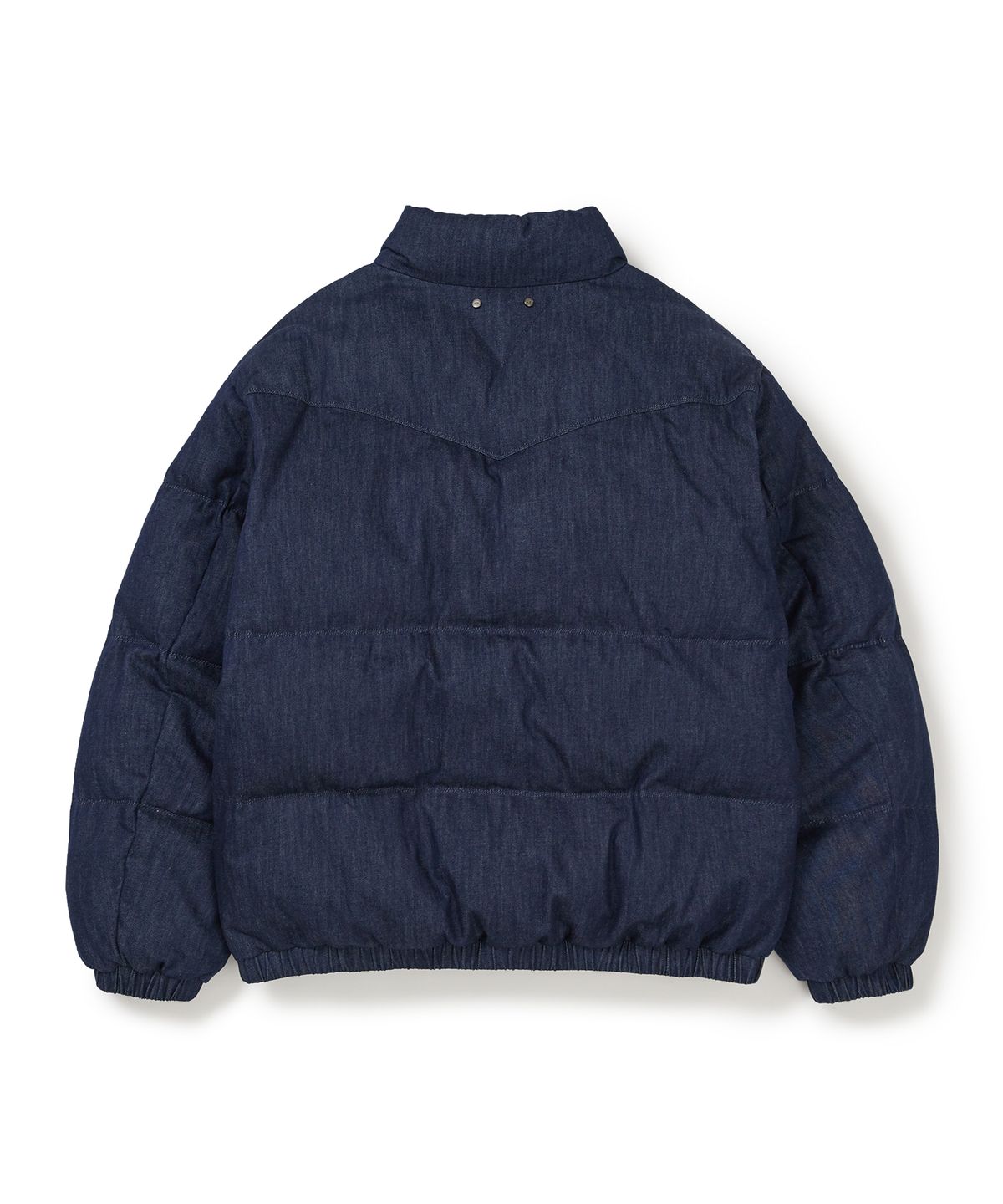 웨스트 그랜드 블러바드(WEST GRAND BOULEVARD) 몬스트로 크롭 데님 푸퍼 자켓 WASHED BLUE