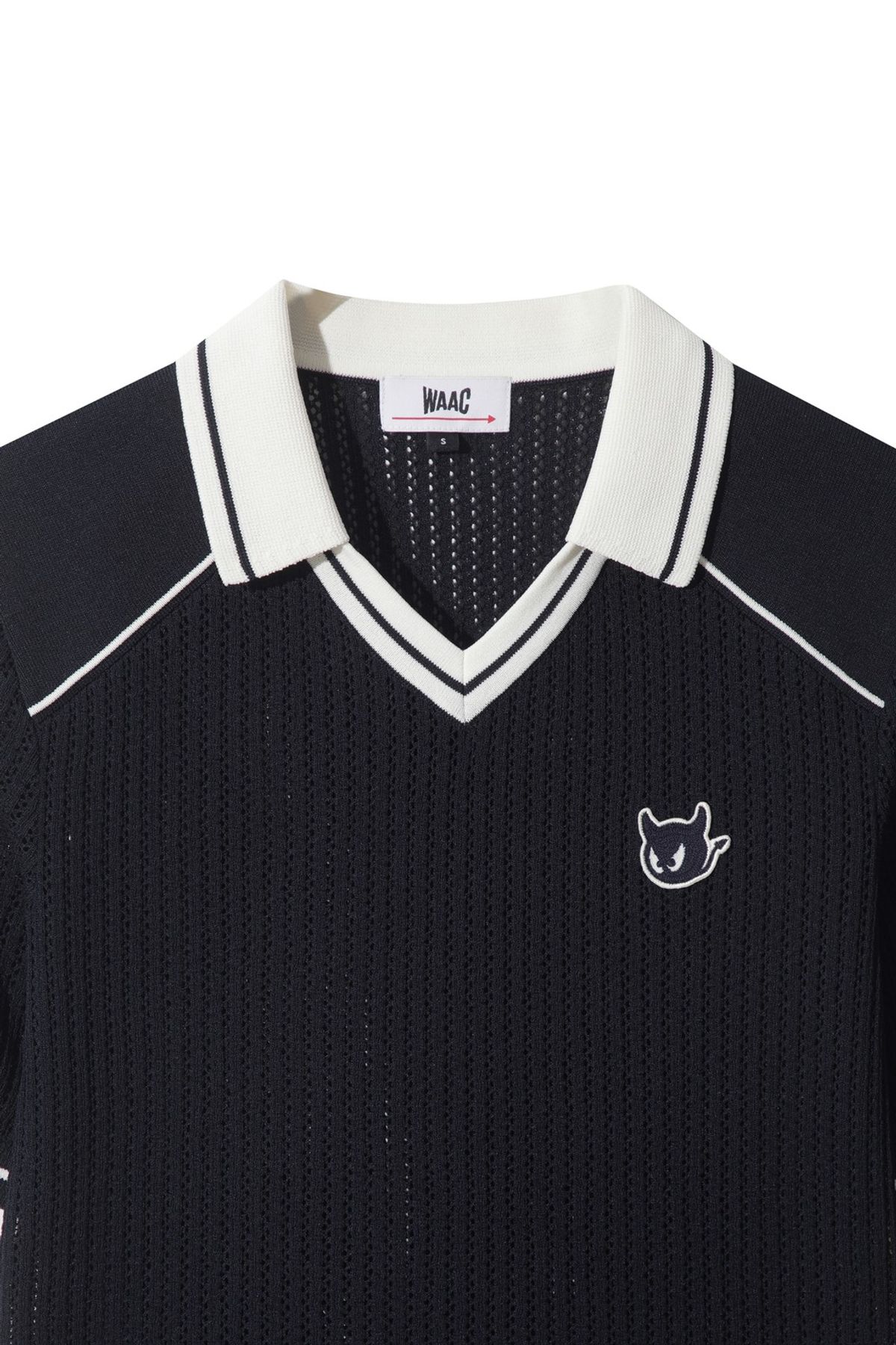 왁(WAAC) Women Air Mesh Knit Polo WWWAA25604NYD