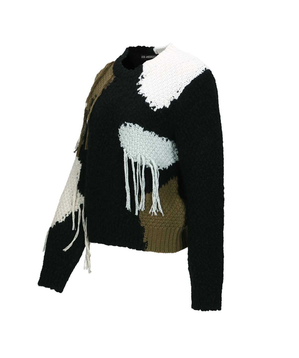 앤더슨벨(ADSB ANDERSSON BELL) SYLVIA ABSTRACT PATCHWORK SWEATER atb1365w(BLACK)