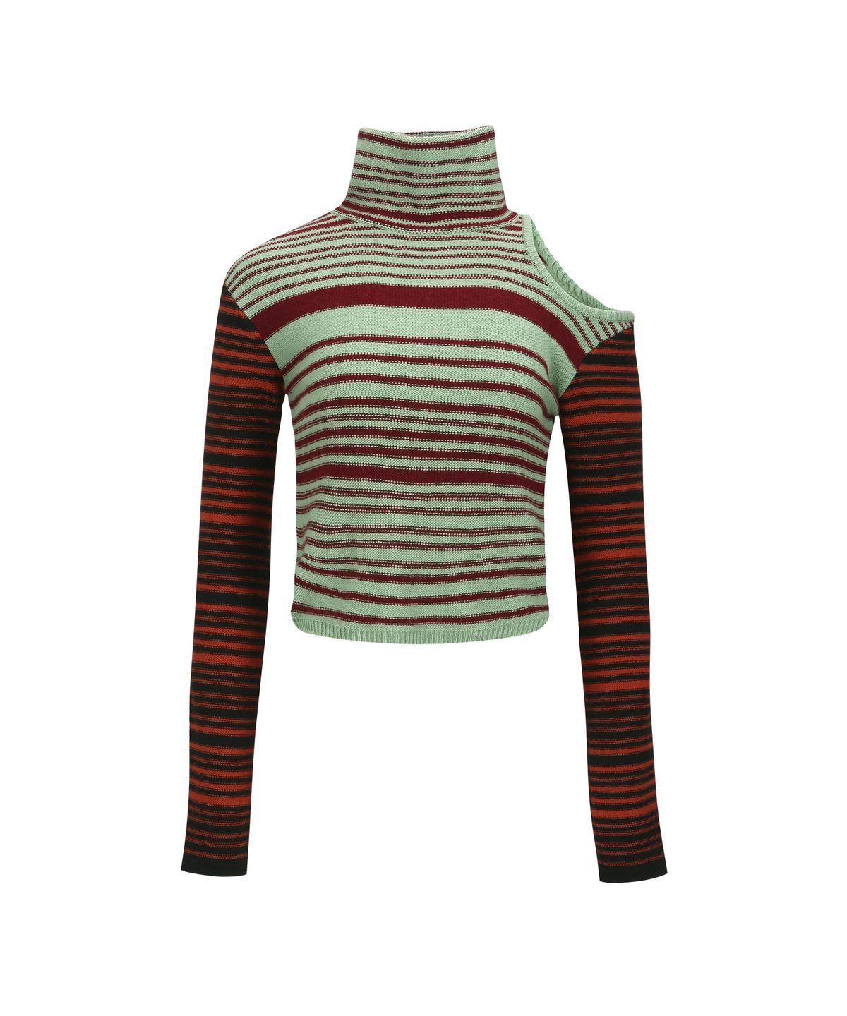 앤더슨벨(ADSB ANDERSSON BELL) ELODIE MULTI STRIPE CUT-OUT TOP atb1356w(GREEN)
