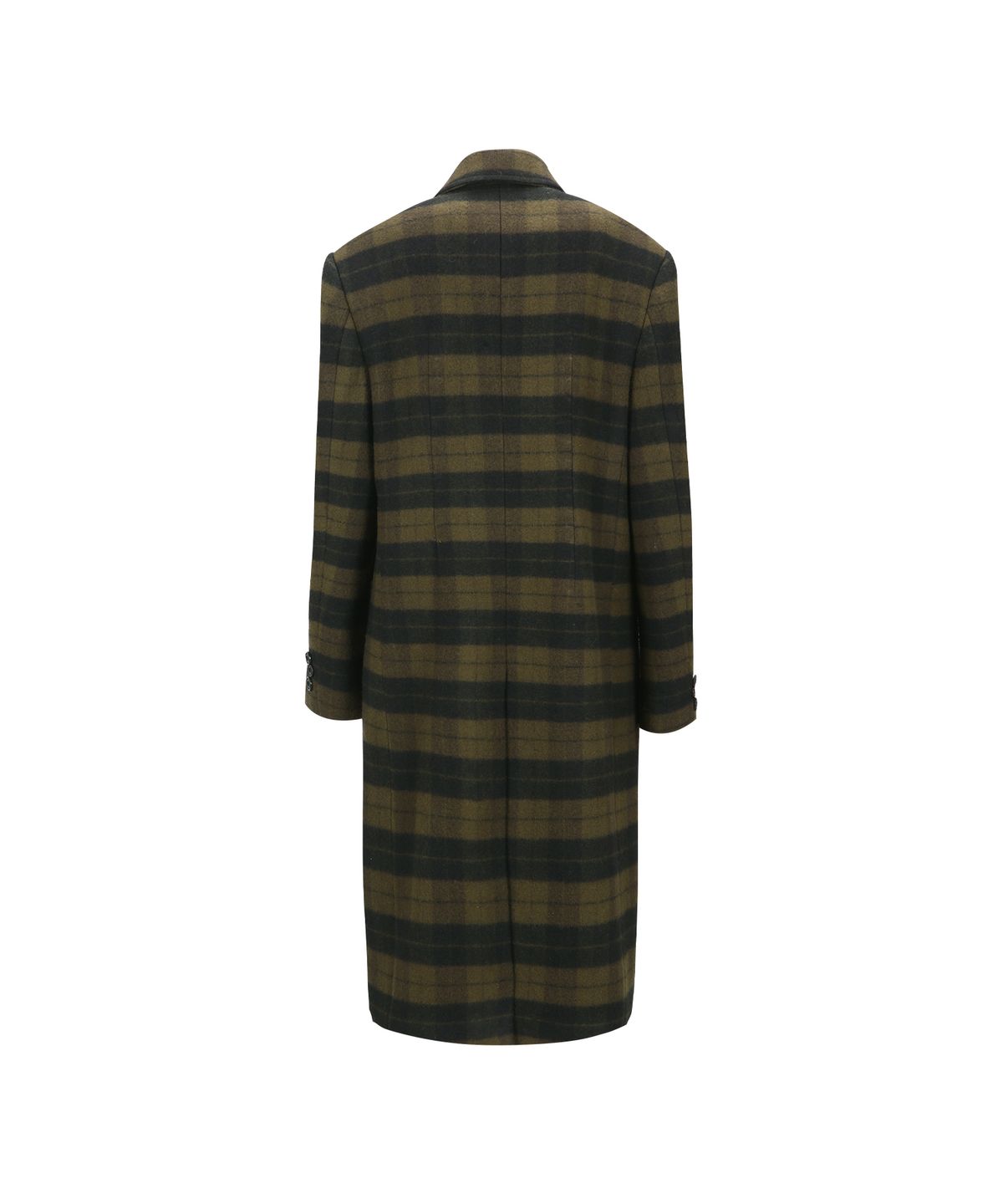 앤더슨벨(ADSB ANDERSSON BELL) LACIE CHECK BUTTONS COAT awa726w(GREEN)