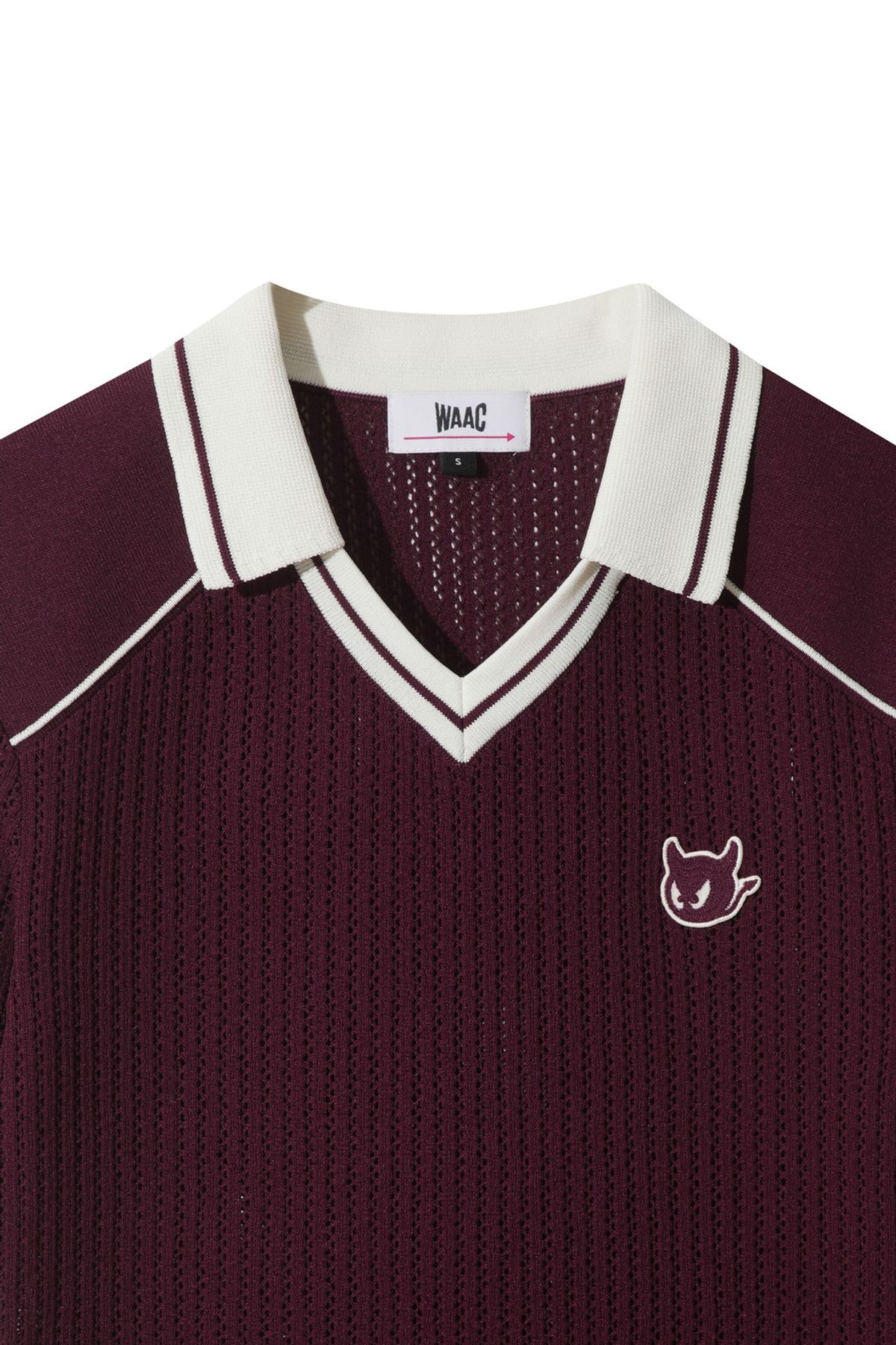 왁(WAAC) Women Air Mesh Knit Polo WWWAA25604WIX