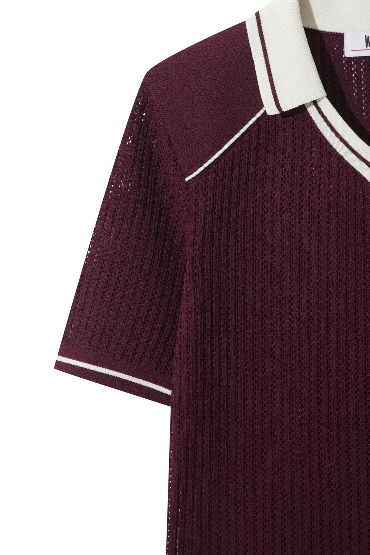 왁(WAAC) Women Air Mesh Knit Polo WWWAA25604WIX
