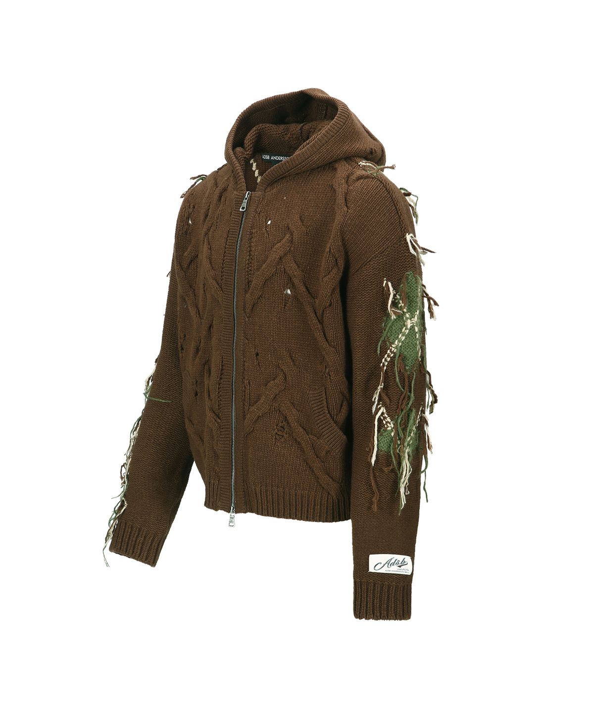 앤더슨벨(ADSB ANDERSSON BELL) UNISEX ARGYLE FISHERMAN HOOD ZIP-UP atb1347u(BROWN)