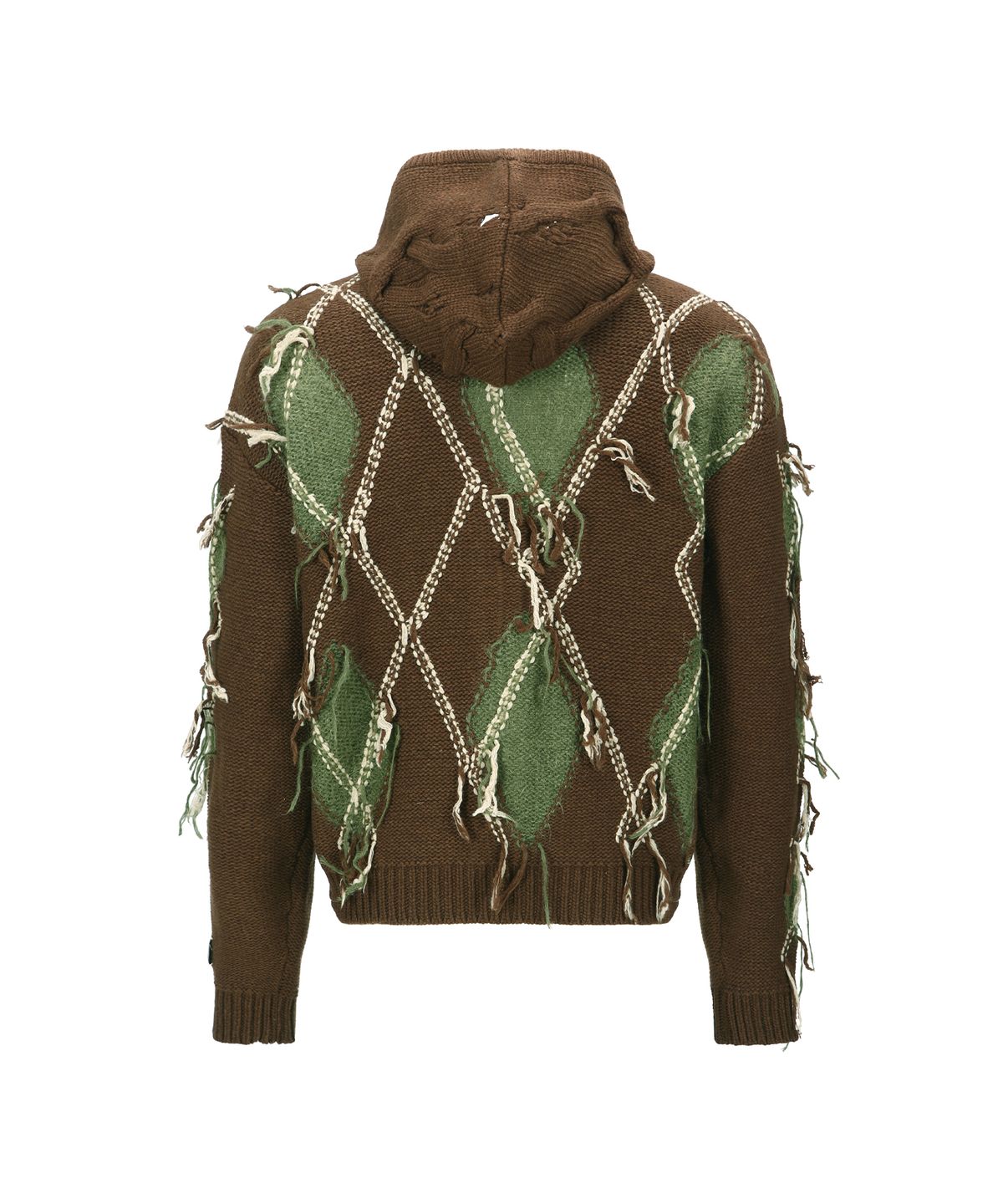 앤더슨벨(ADSB ANDERSSON BELL) UNISEX ARGYLE FISHERMAN HOOD ZIP-UP atb1347u(BROWN)