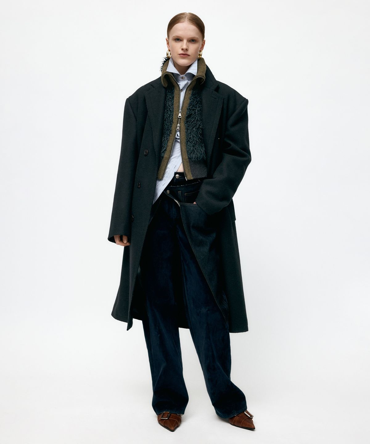 앤더슨벨(ADSB ANDERSSON BELL) UNISEX JAMES WOOL COAT awa731u(BLACK)