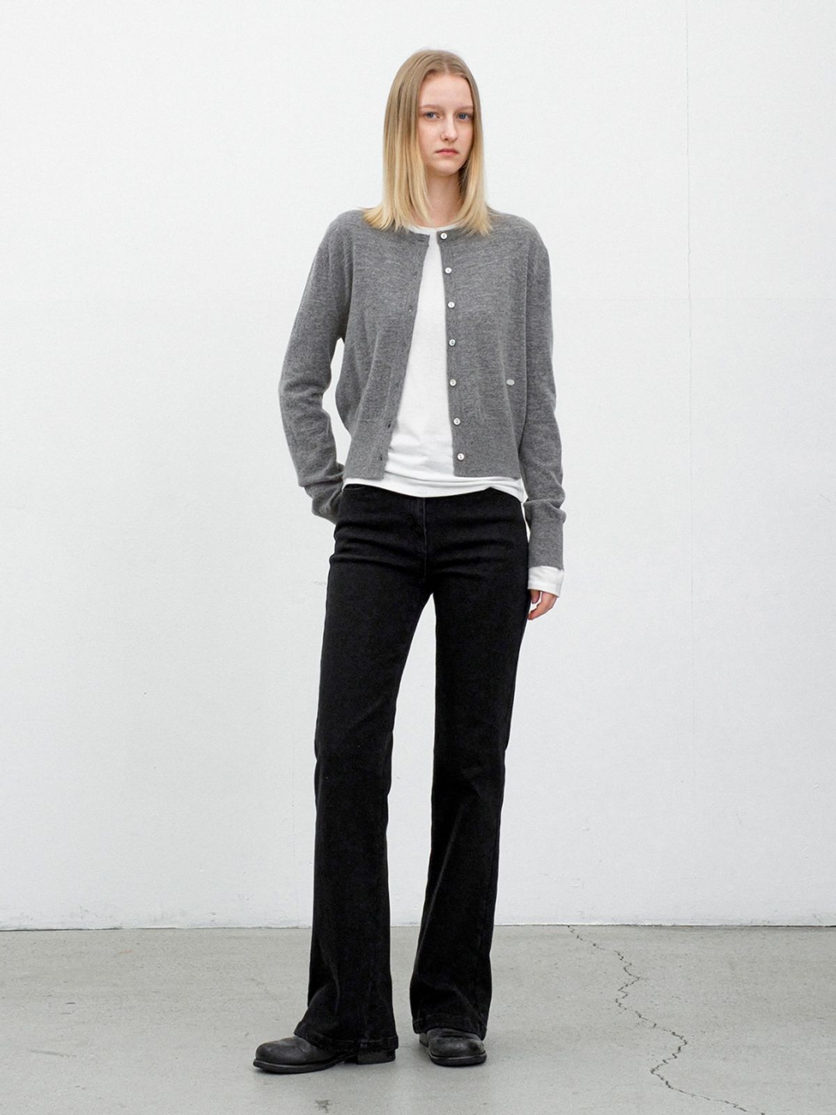 아틀리에 나인(ATELIER NAIN) ESSENTIAL WOOL BLENDED SLIM FIT CARDIGAN(CD-2241)
