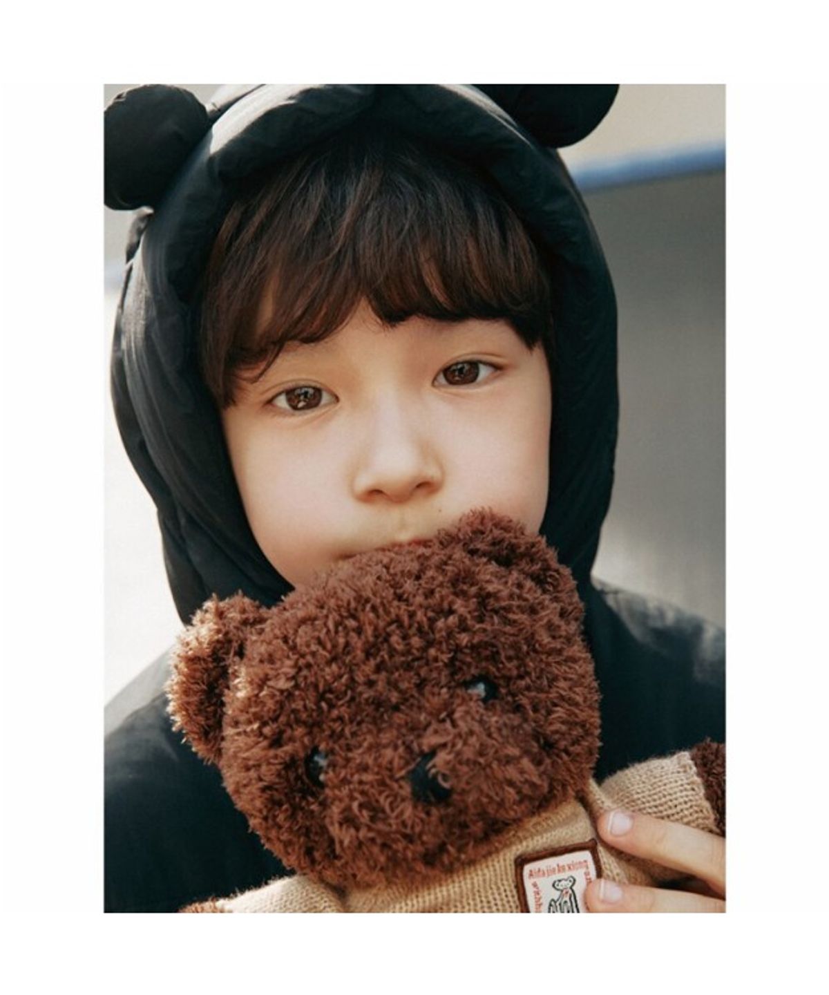 빈폴 키즈(BEANPOLE KIDS) 귀달이 중경량 다운  블랙 (BI5X38U015) (BI5X38U015)