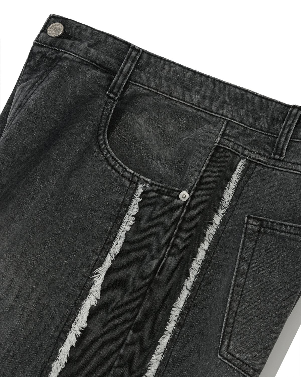 포스333(PHOS333) Two tone Panel Jean/Black