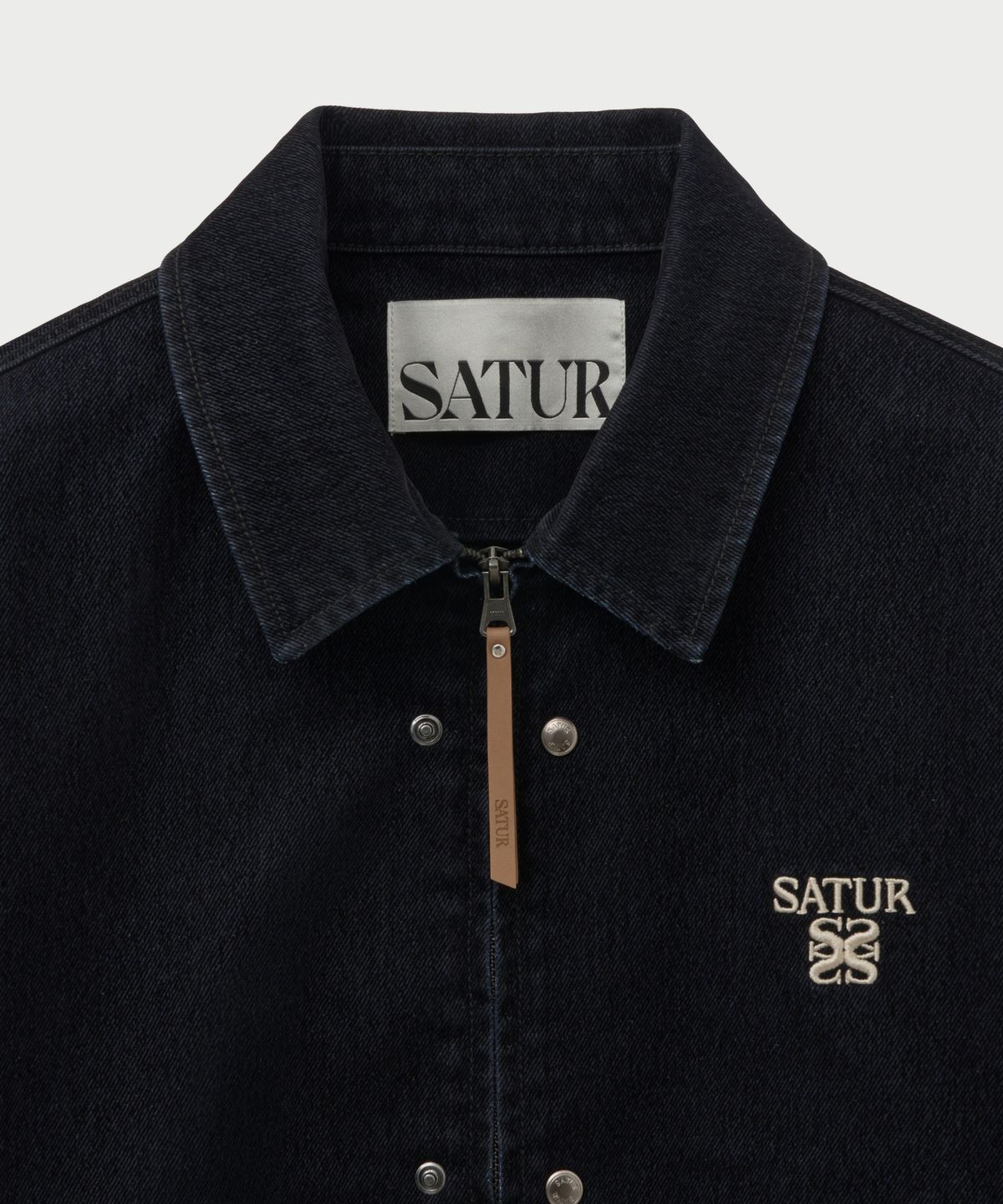 세터(SATUR) 테오 벨벳 데님 자켓 인디고