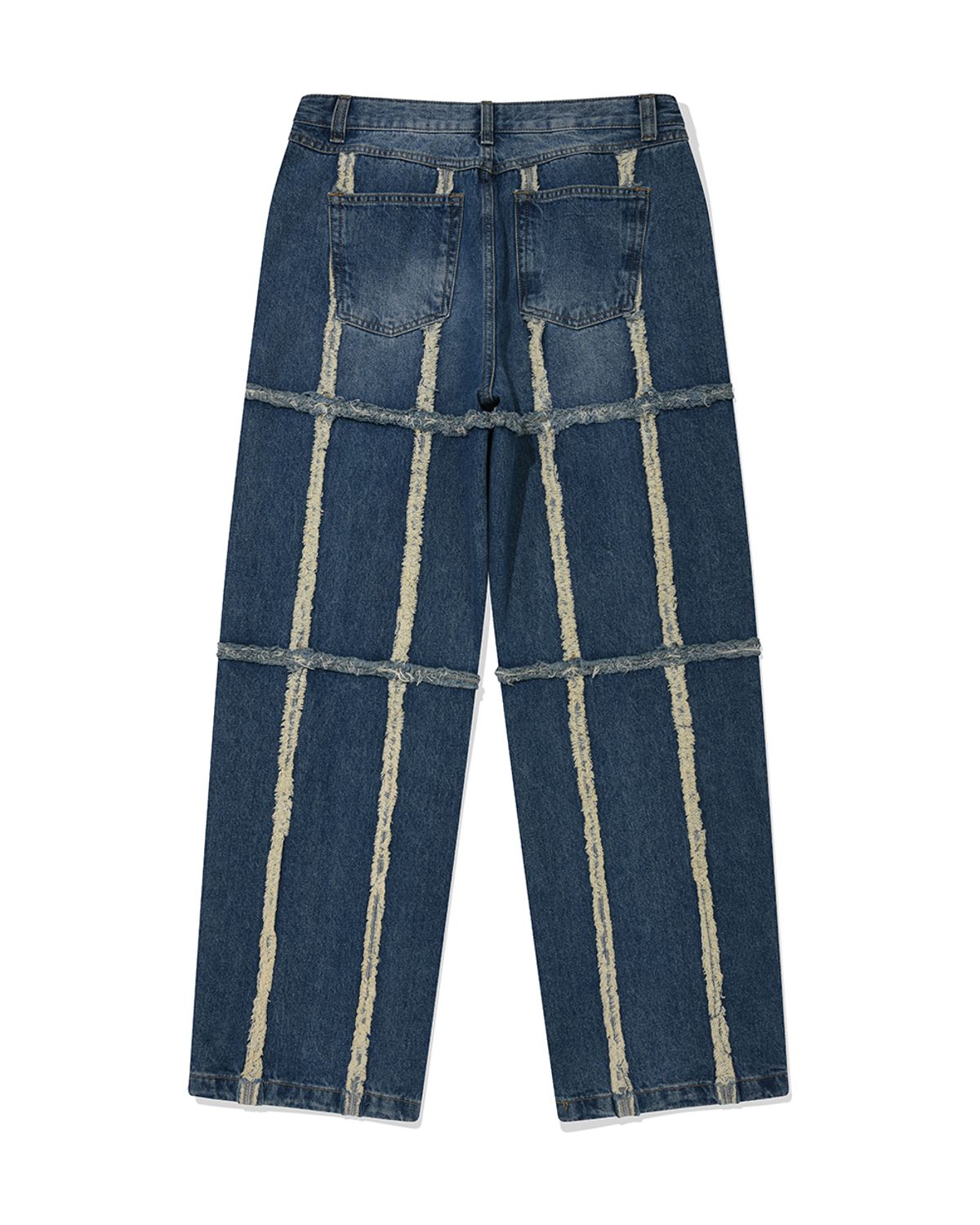포스333(PHOS333) Patchwork washed Jeans