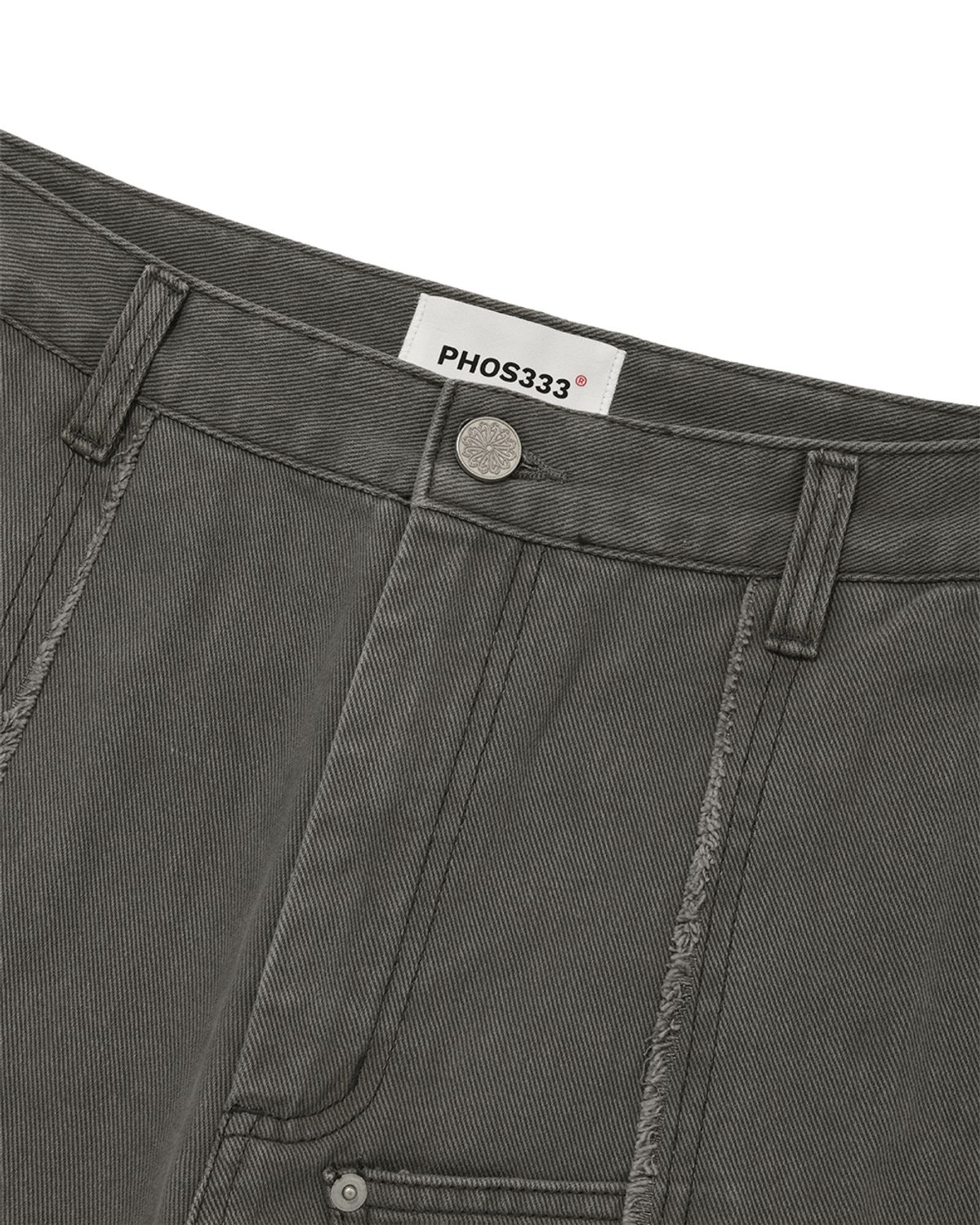 포스333(PHOS333) Double Pocket Incision Jeans/Grey