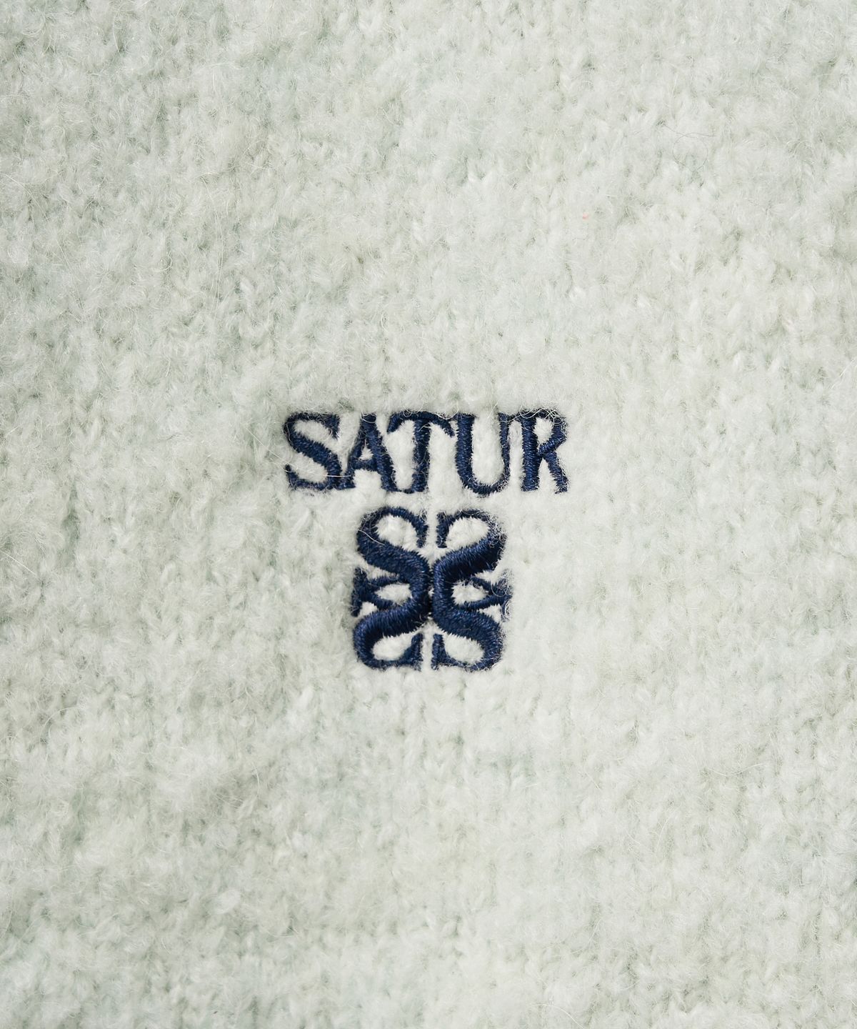세터(SATUR) (W) 부클 크루 넥 가디건 민트