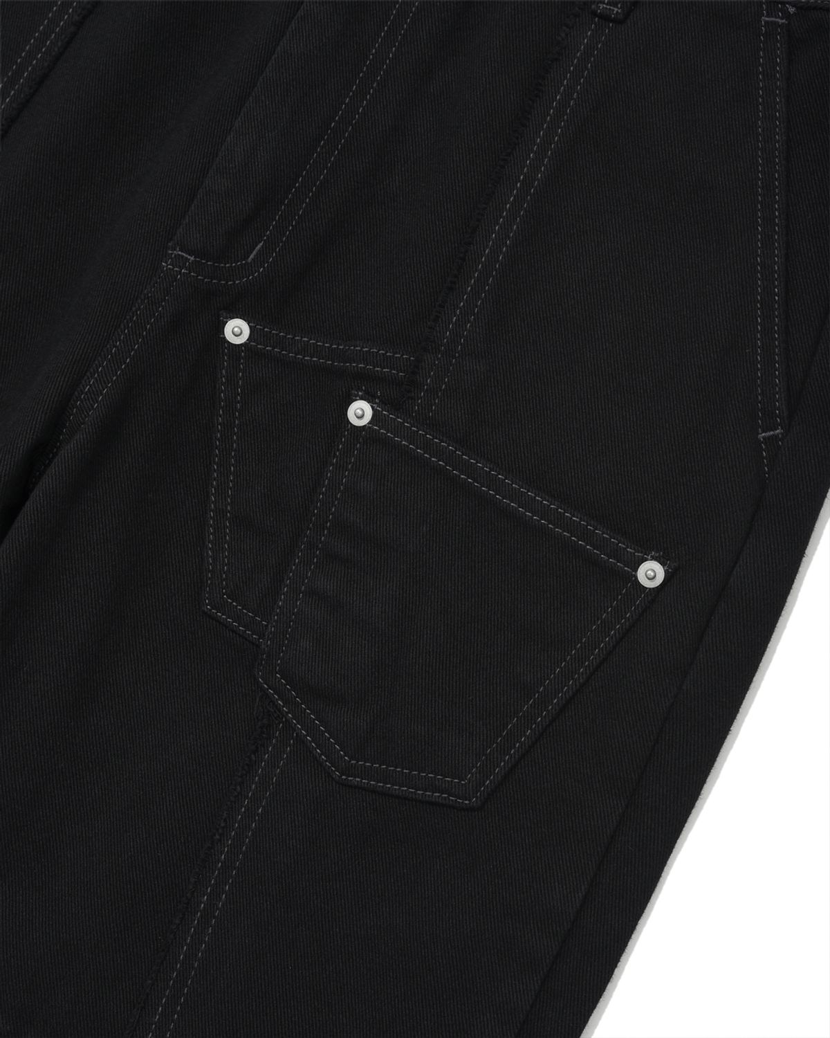 포스333(PHOS333) Double Pocket Incision Jeans/Black