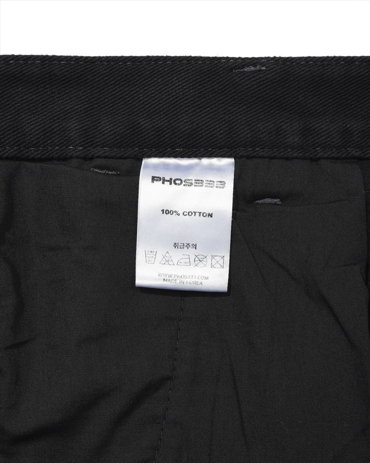 포스333(PHOS333) Double Pocket Incision Jeans/Black