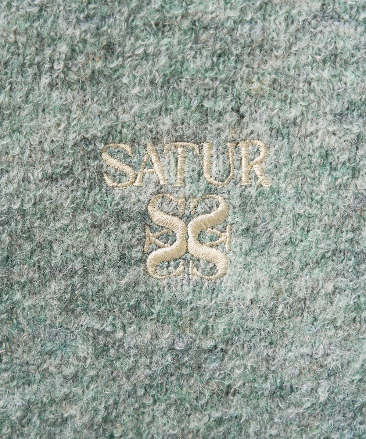 세터(SATUR) (W) 로턴 부클 니트 집업 민트