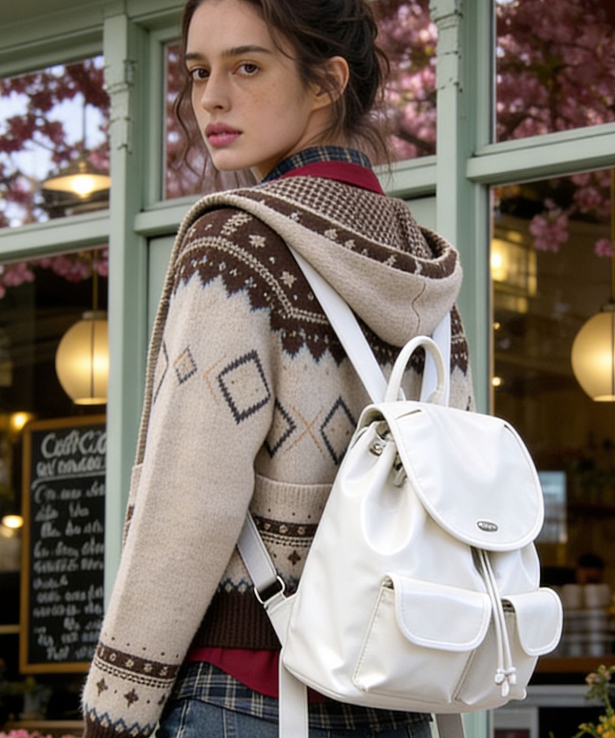 마틴콕스(MATINCOX) Cozy Backpack-Cream
