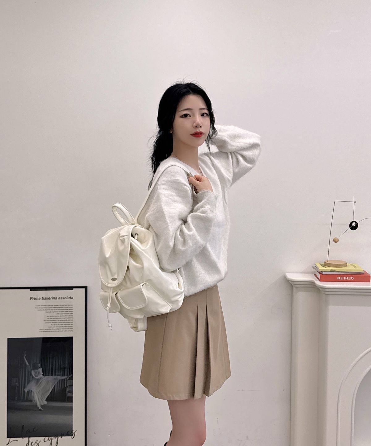 마틴콕스(MATINCOX) Cozy Backpack-Cream