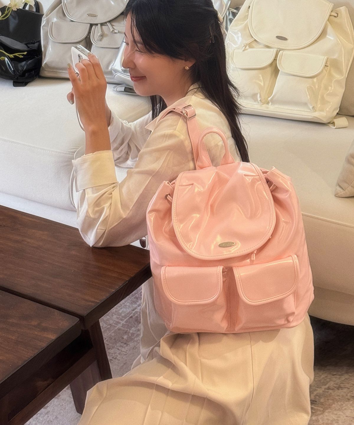 마틴콕스(MATINCOX) Cozy Backpack-Softpink