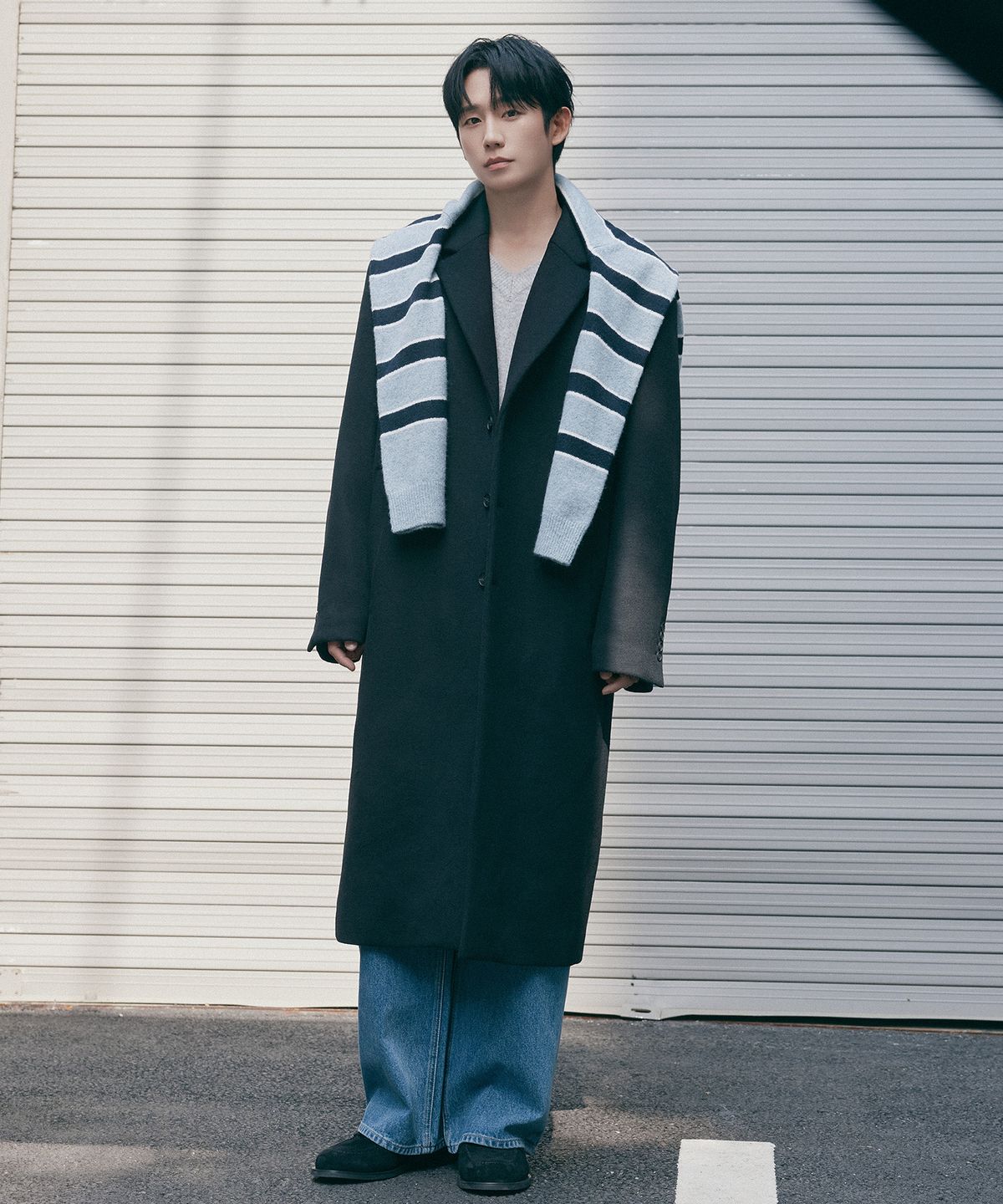 마인드브릿지(MINDBRIDGE) 두굿_[COUTURE]캐시미어 오버핏 싱글 코트