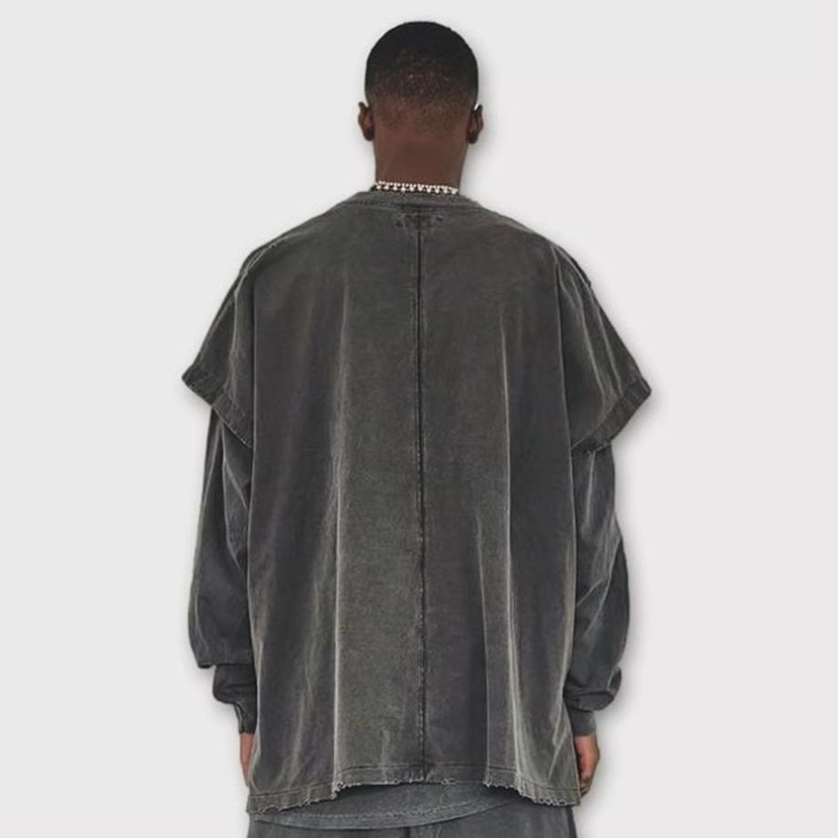 마이너스(MINUS) Pocket TunicWith Damaged(AGED BLACK)