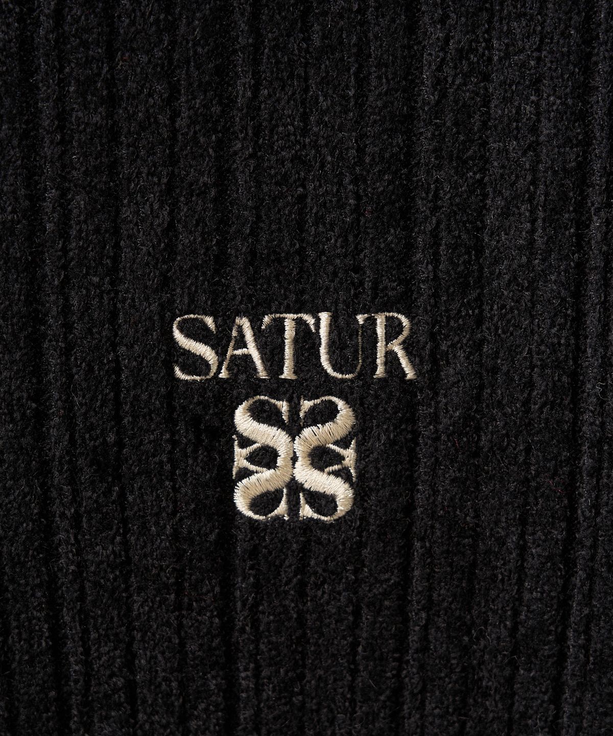 세터(SATUR) (W) 플리스 크루 넥 가디건 블랙