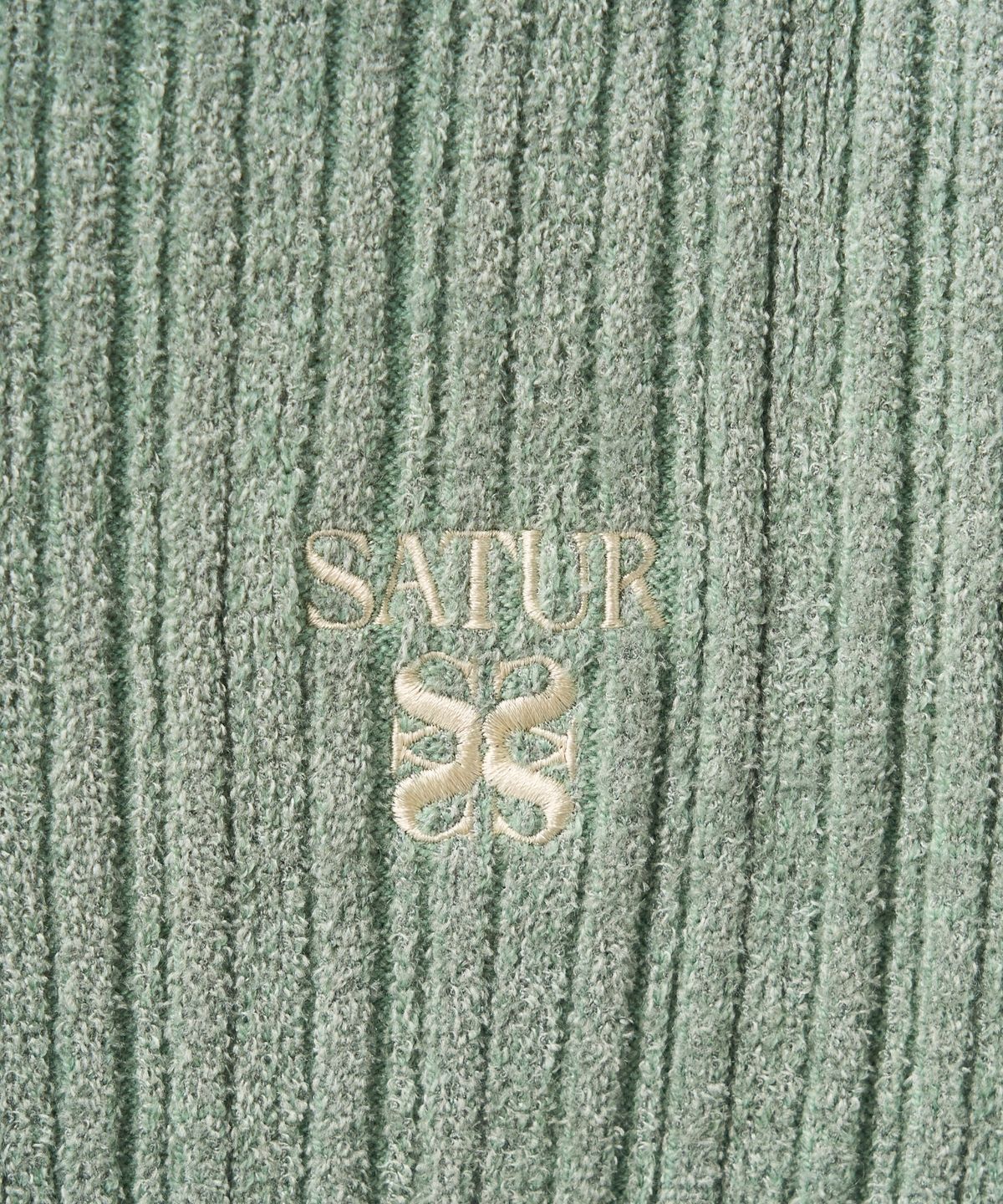 세터(SATUR) (W) 플리스 크루 넥 가디건 민트