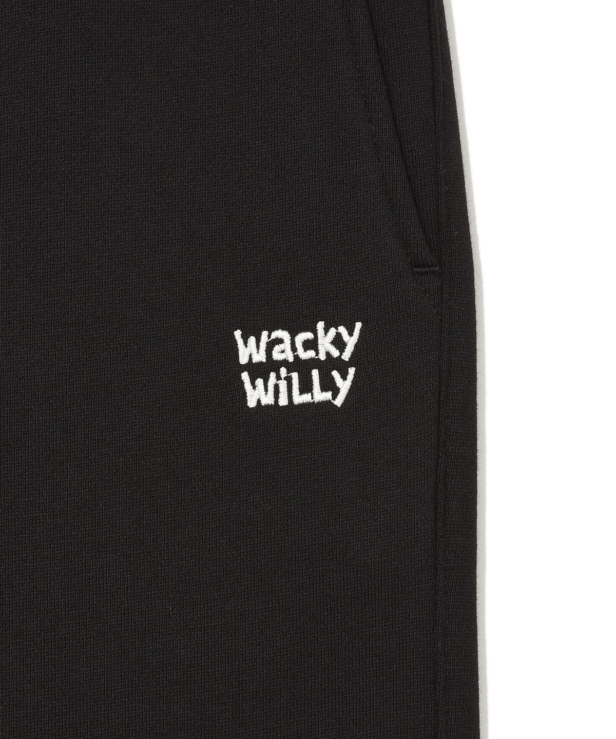와키윌리(WACKY WILLY) [25FW] 기모 스웻 조거 팬츠 블랙